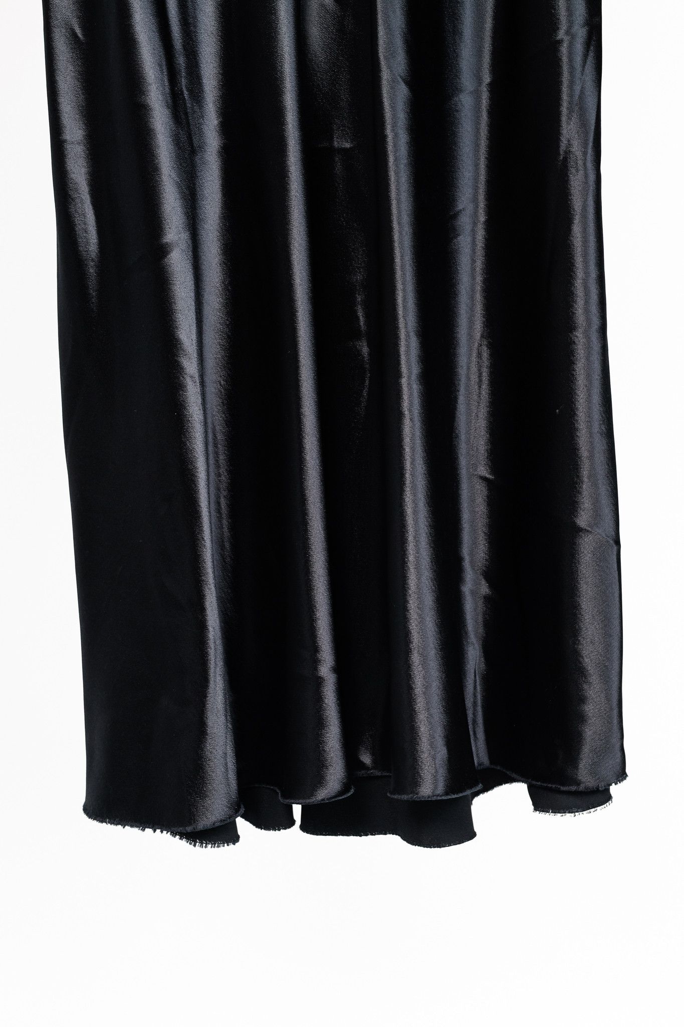 The Row The Row Medela Black Viscose-Satin A-Line Midi Skirt Size 29" - 5 Thumbnail