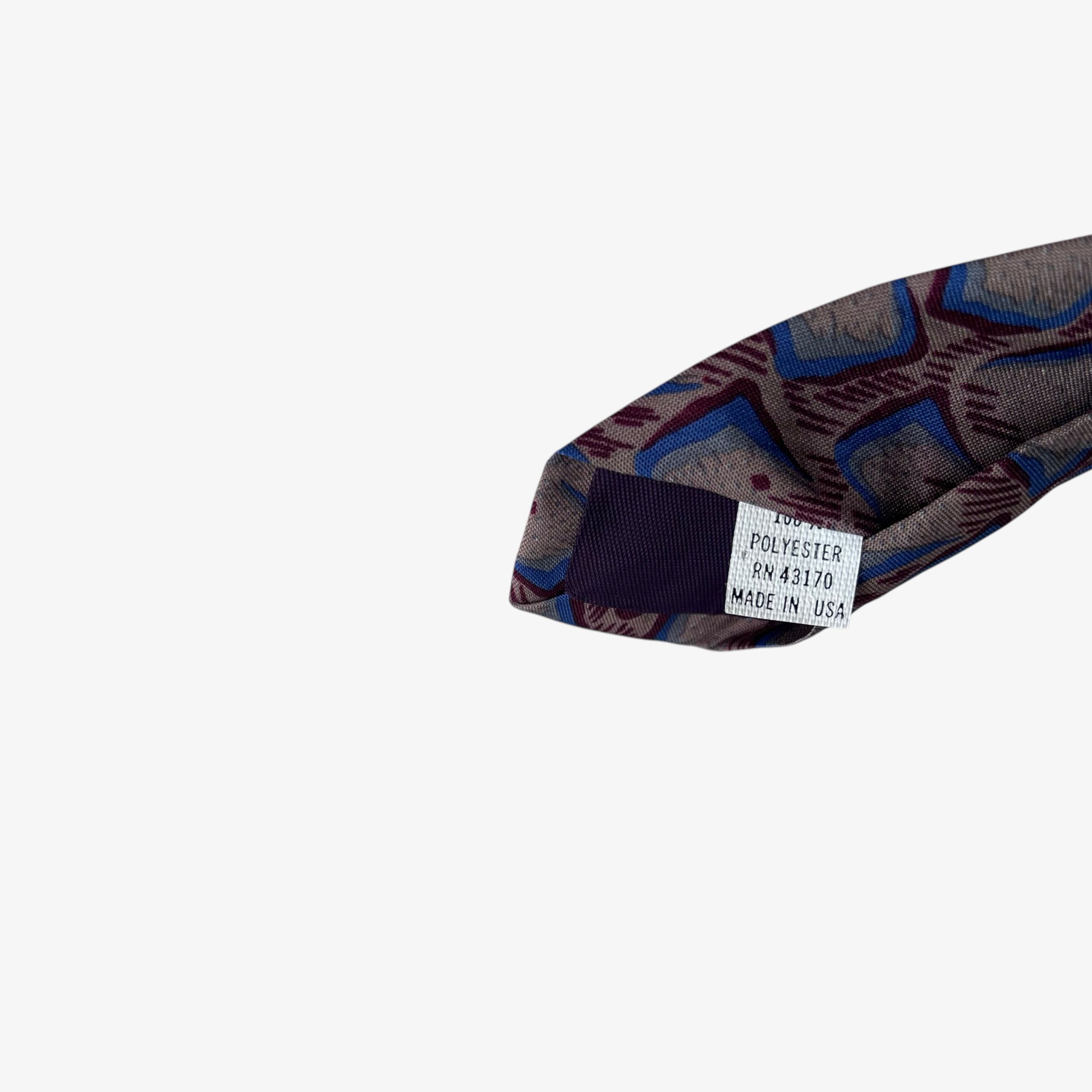Van Heusen Vintage 90s Van Heusen Abstract Geometric Print Tie Size ONE SIZE - 3 Thumbnail
