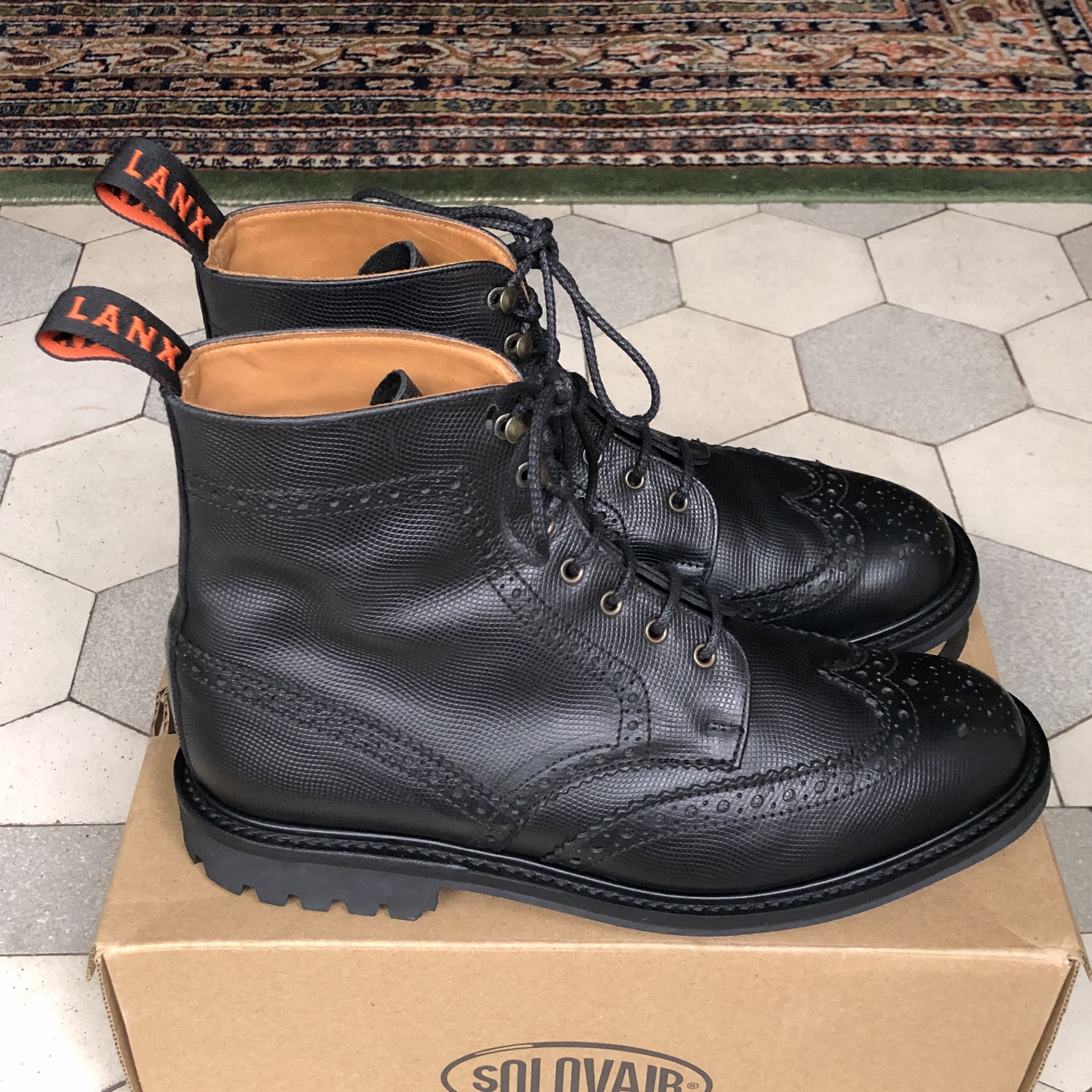 Other Lanx "Grindleton" grained brogue boots customised UK 10 Size US 11 / EU 44 - 7 Thumbnail