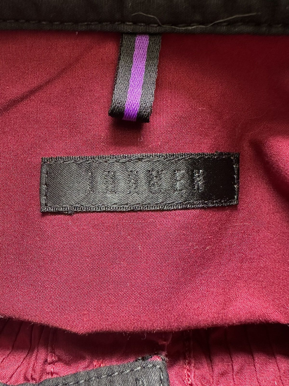 JUN MEN 2010's Junmen burgundy Avantgarde hediboy shirt Size US M / EU 48-50 / 2 - 8 Thumbnail