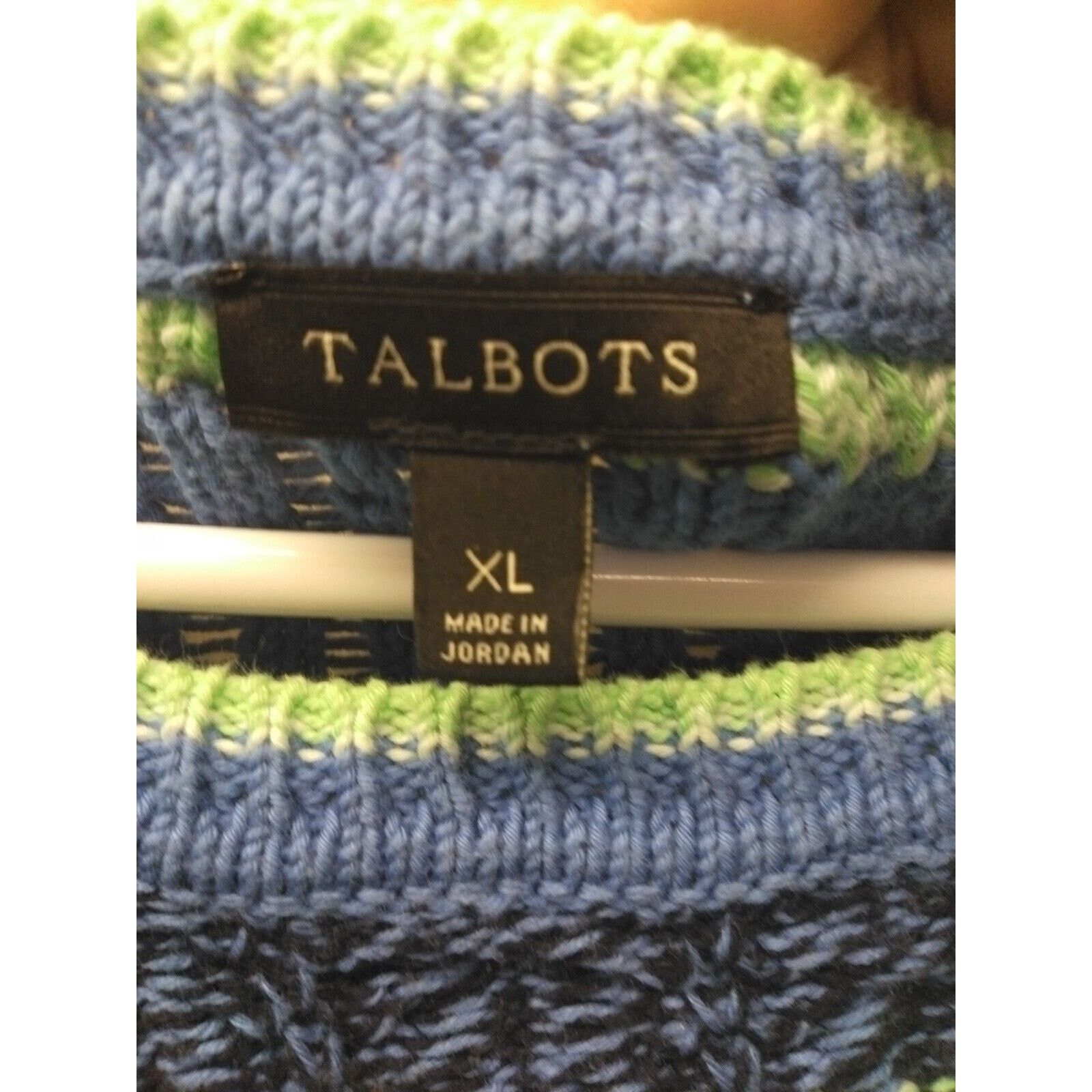 Other Talbots blue and green striped sweater Size XL 100 Cotton Size XL / US 12-14 / IT 48-50 - 4 Thumbnail