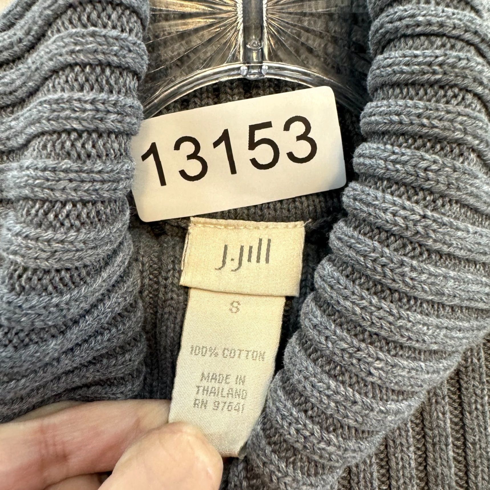 Vintage J Jill Turtleneck Sweater Small Grey Womens Rib Knit 100% Cotton Minimalist Shirt Womens S Gray Minimalist Rib Knit Cotton Turtleneck Sweater Jill) Size S / US 4 / IT 40 - 5 Thumbnail