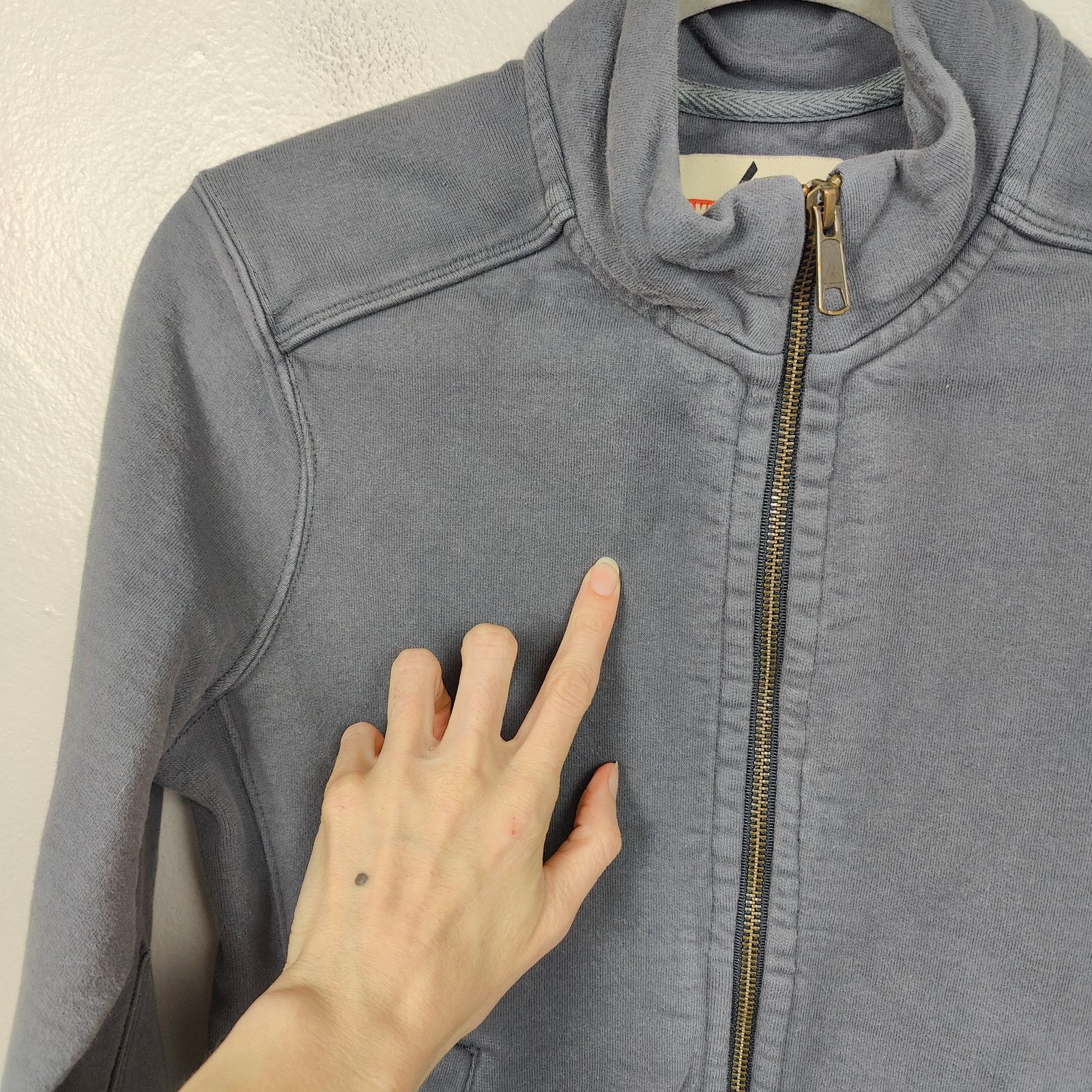 American Giant American Giant Sweatshirt Womens Small Gray Full Zip Cotton Size S / US 4 / IT 40 - 4 Thumbnail