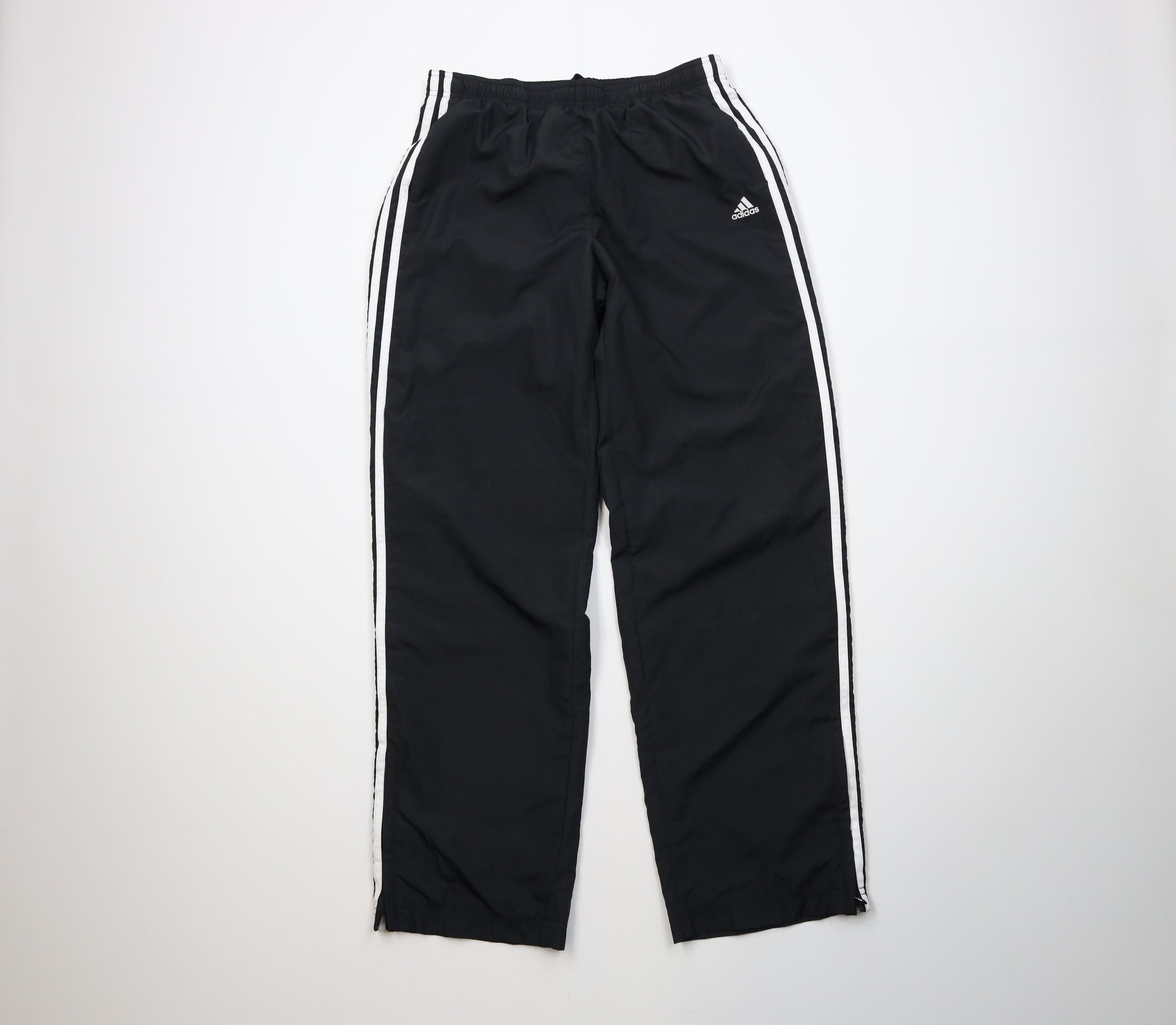 Adidas Vintage Y2K Adidas Spell Lined Wide Leg Windbreaker Pants Size 30" / US 8 / IT 44 - 1 Thumbnail