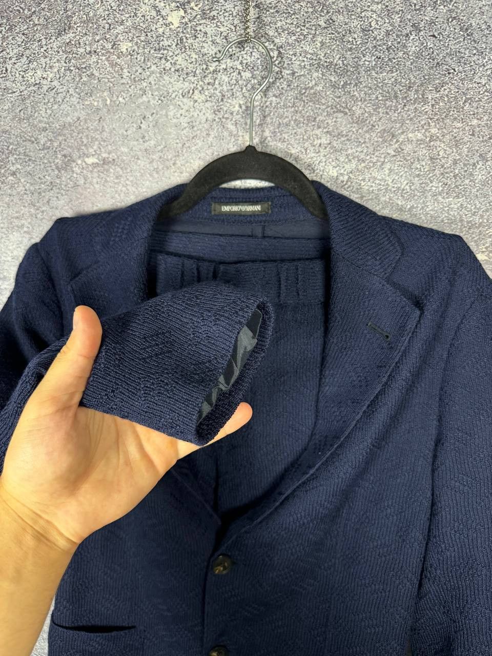 Emporio Armani Emporio Armani Women's Blue Double Knit Lana Wool Suits Size M / US 6-8 / IT 42-44 - 9 Thumbnail