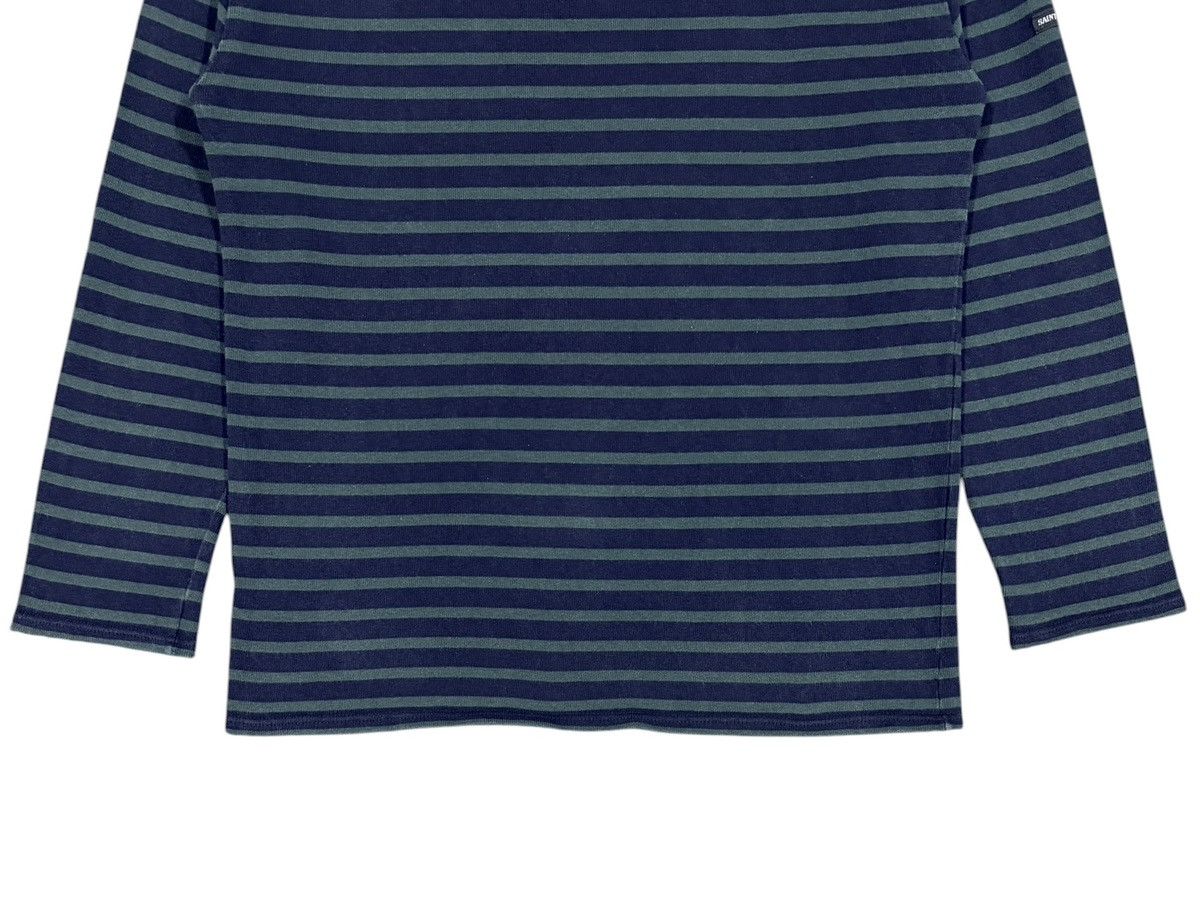 Saint James Vtg🔥Saint James Boat neck Heavy Cotton L/s Striped Tee Size US M / EU 48-50 / 2 - 4 Thumbnail
