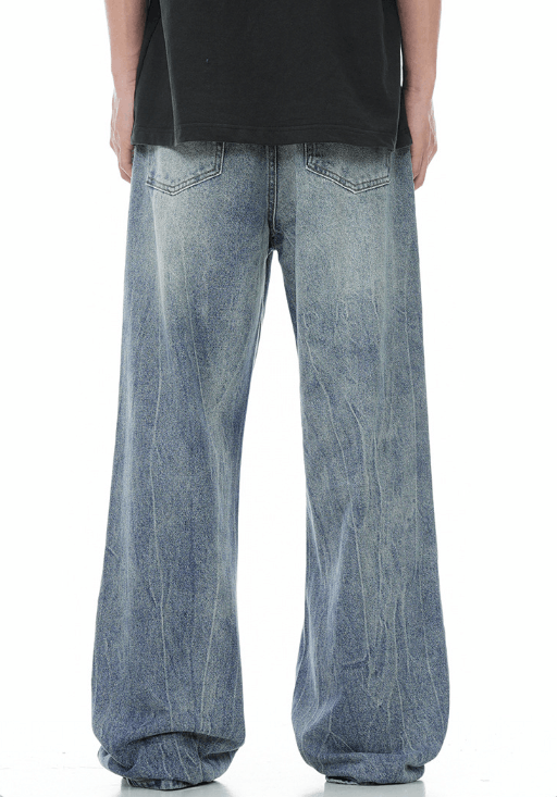 Japanese Brand × Jean American retro washed cracked cleanfit allmatch flared jeans Size US 34 / EU 50 - 5 Thumbnail