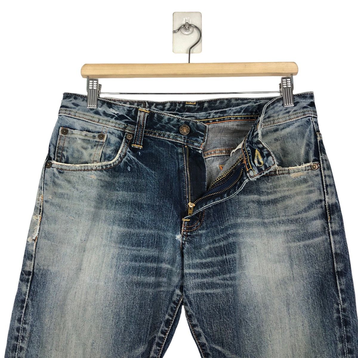 Hysteric Glamour 🔥Vintage Denim Jeans Red Line Edwin Japan Made Size US 32 / EU 48 - 13 Thumbnail
