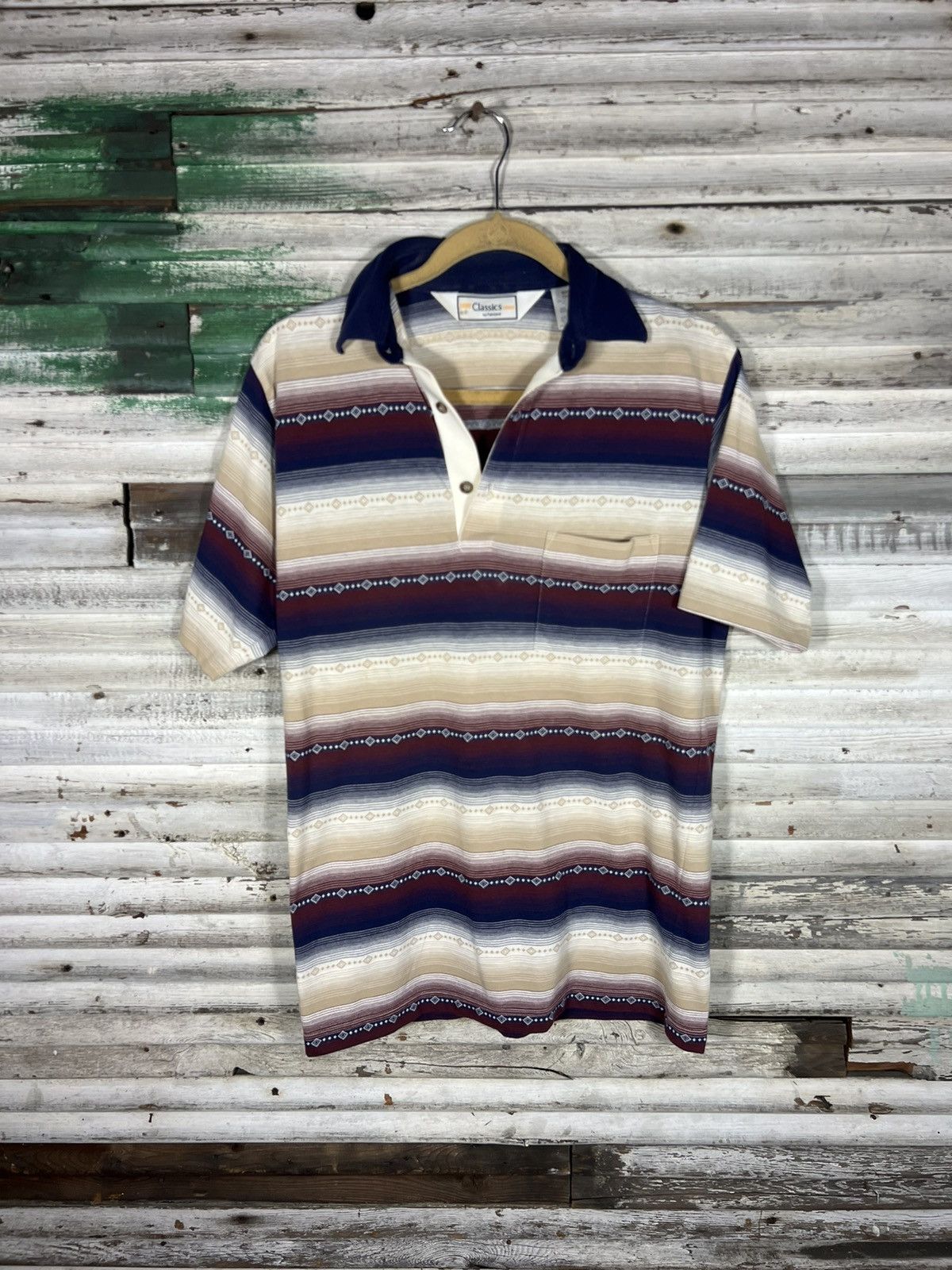 Vintage Vintage AOP Polo Size US S / EU 44-46 / 1 - 1 Thumbnail