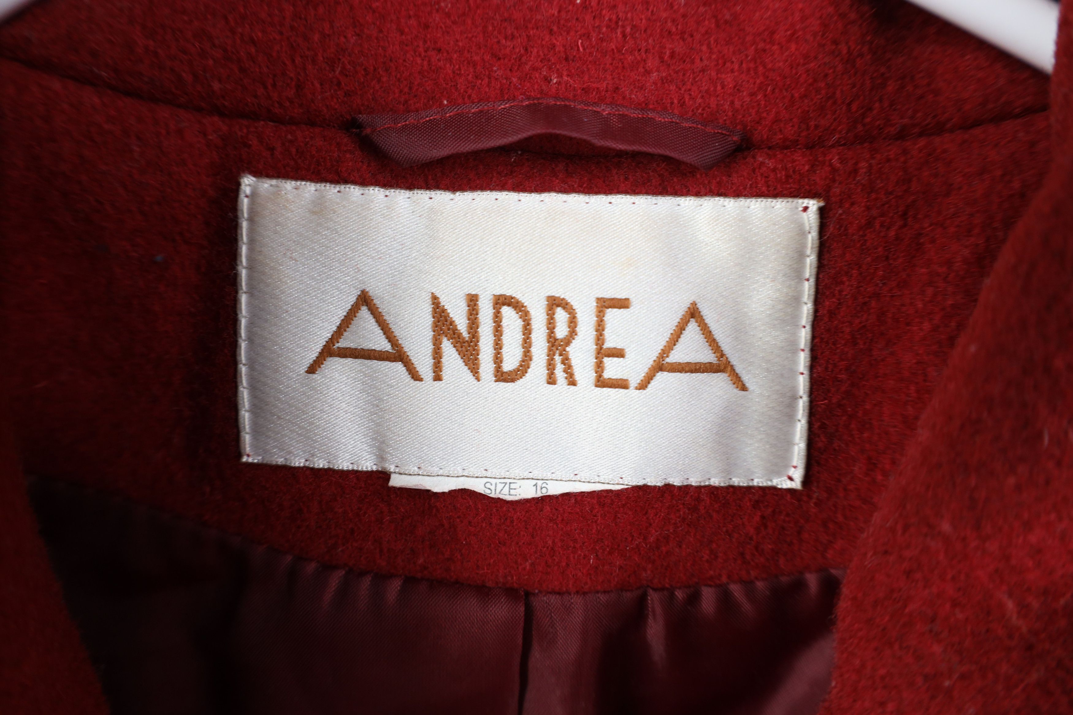 Vintage Vintage 90s Streetwear Wool Full Length Overcoat Jacket Red Size XXL / US 16-18 / IT 52-54 - 5 Thumbnail