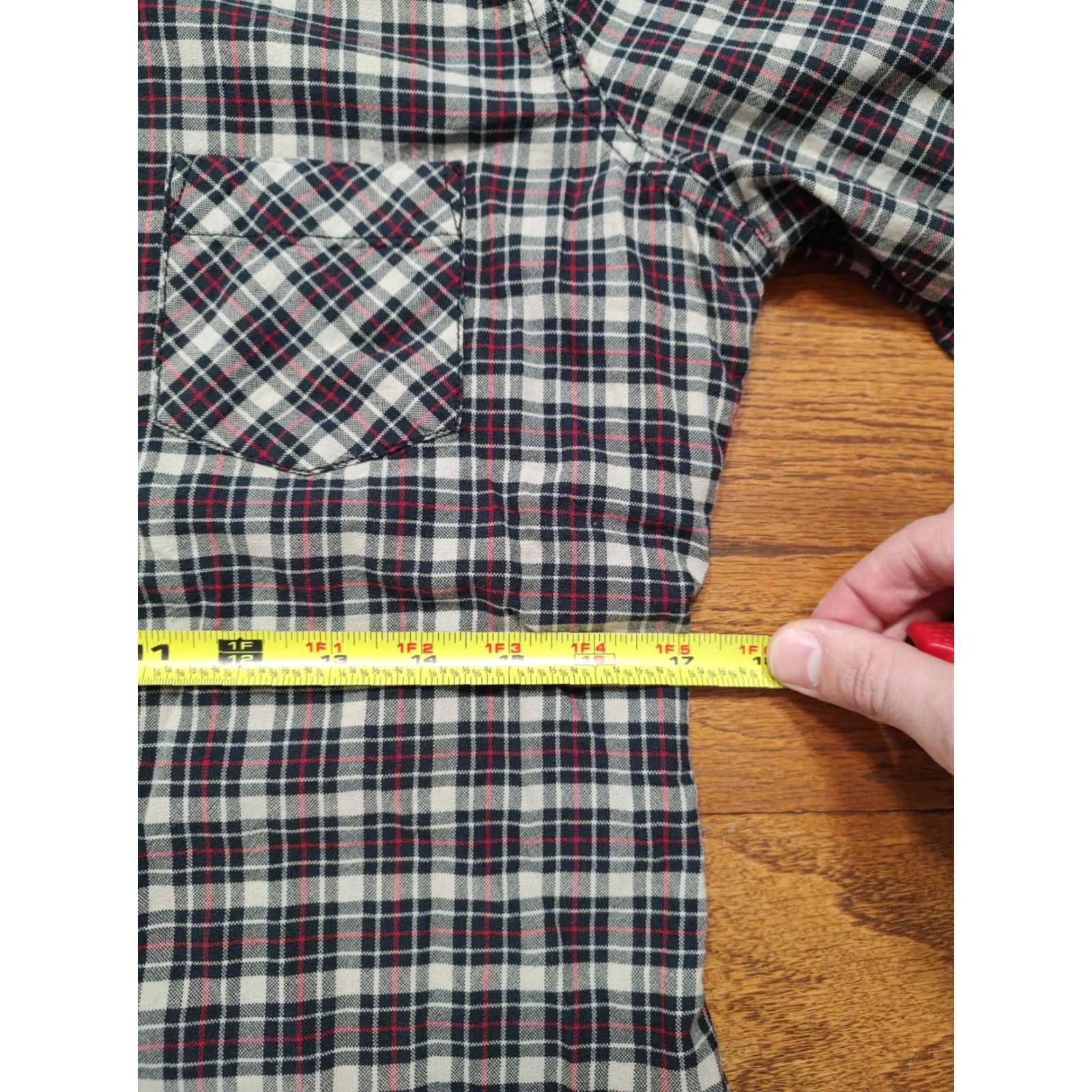 Vintage VINTAGE Denim & Supply Ralph Lauren Womens RL Tomboy Blue Red Plaid Button Shirt Medium Size M / US 6-8 / IT 42-44 - 7 Thumbnail
