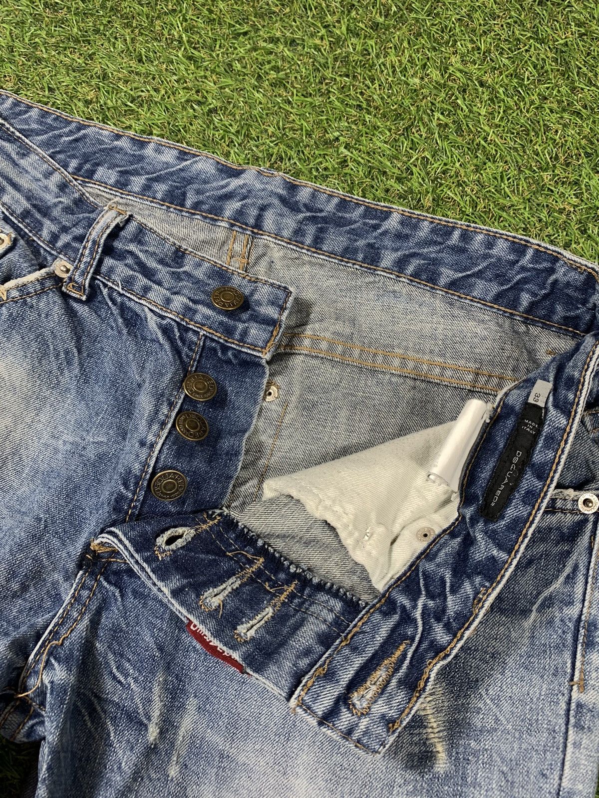Dsquared2 Vintage Dsquared2 jeans distressed streetwear size 33 Size US 33 - 6 Thumbnail