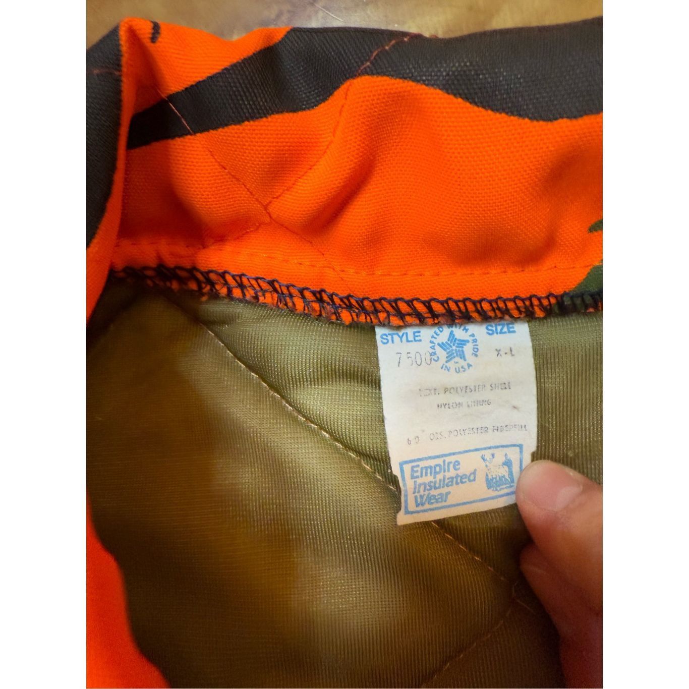 Vintage XL Empire Insulated gear vintage 1980s made in USA orange hunting jacket Size US XL / EU 56 / 4 - 4 Thumbnail