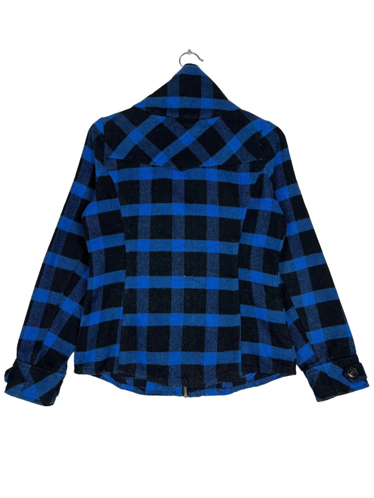 Japanese Brand 🔥 BACKS SEVEN LOVELESS BLACK PLAID WOOL NAPOLEON JACKET Size US S / EU 44-46 / 1 - 8 Thumbnail