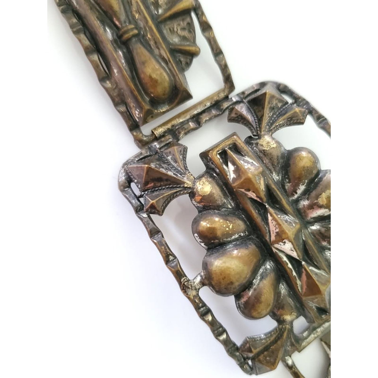 Other Beautiful Vintage Brass Metal Floral Bracelet Size ONE SIZE - 5 Thumbnail