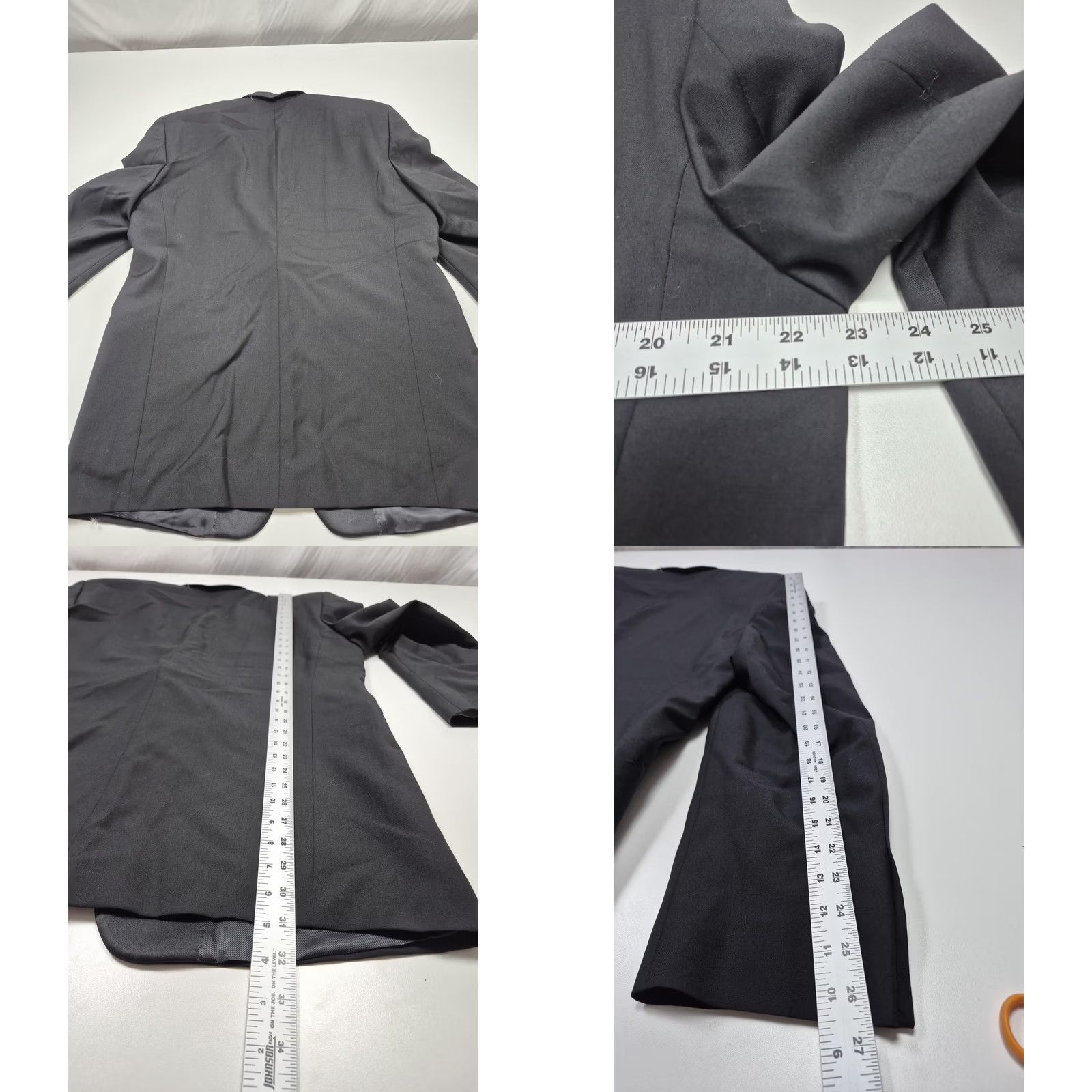 Vintage Fumagalli's Tuxedo Jacket Mens 44L Black Super 100s Wool Italy Formal NWT Size 44R - 8 Thumbnail
