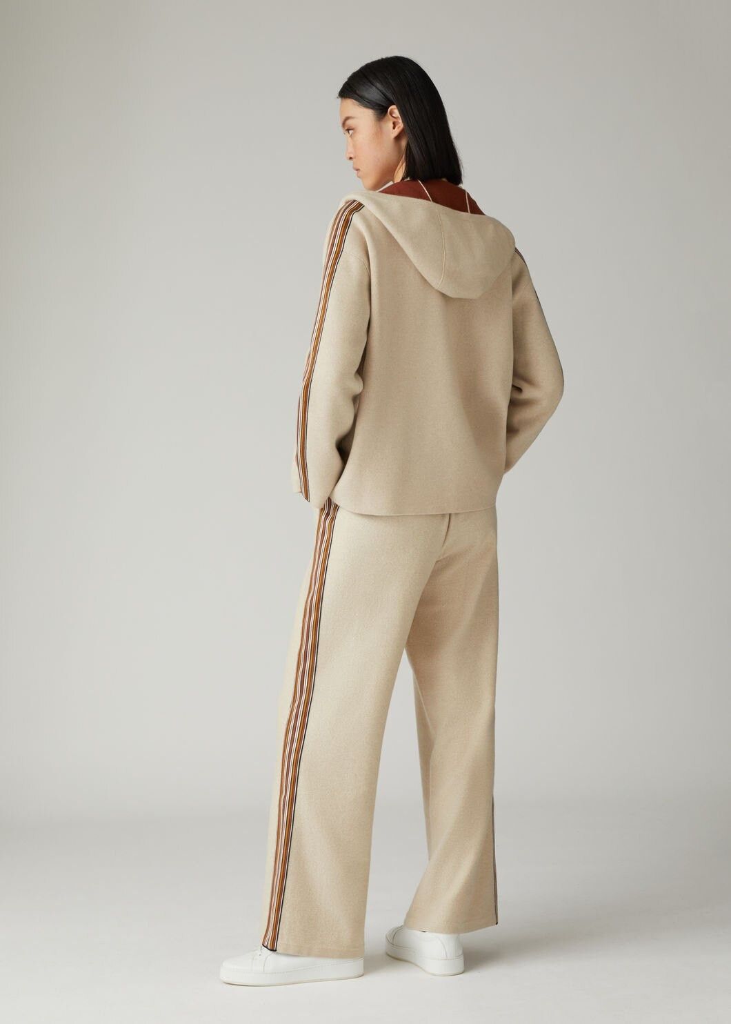 Loro Piana o1w1db10724 Suitcase Stripe Bomber Jacket in Ivory Size XS / US 0-2 / IT 36-38 - 3 Thumbnail