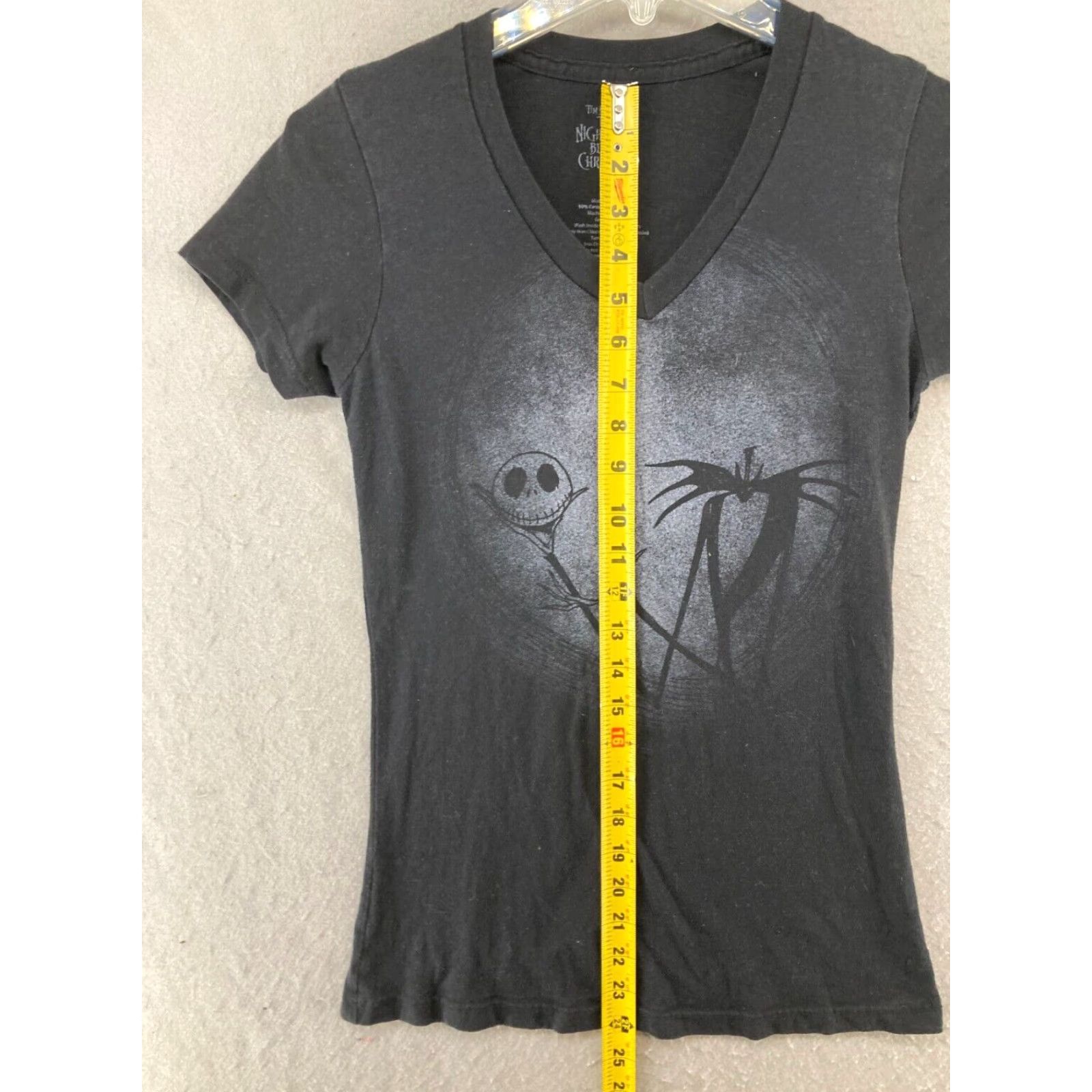 Vintage Nightmare Before Christmas Womens Small Black Shirt Jack Skellington Size S / US 4 / IT 40 - 4 Thumbnail