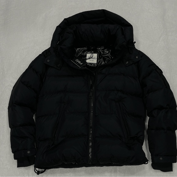 image of Sam. Matte Glacier Puffer Jacket Men’S Medium in Black, Men's