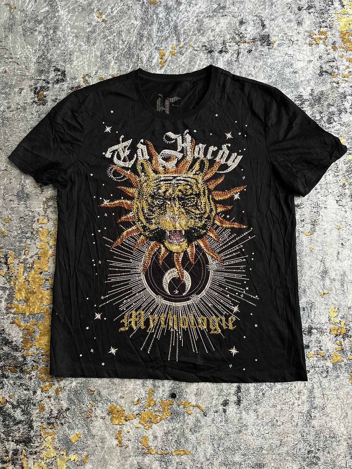 Japanese Brand ED HARDY MYTHOLOGIE CRAZY GLITTER LGB STYLE Size US L / EU 52-54 / 3 - 1 Thumbnail