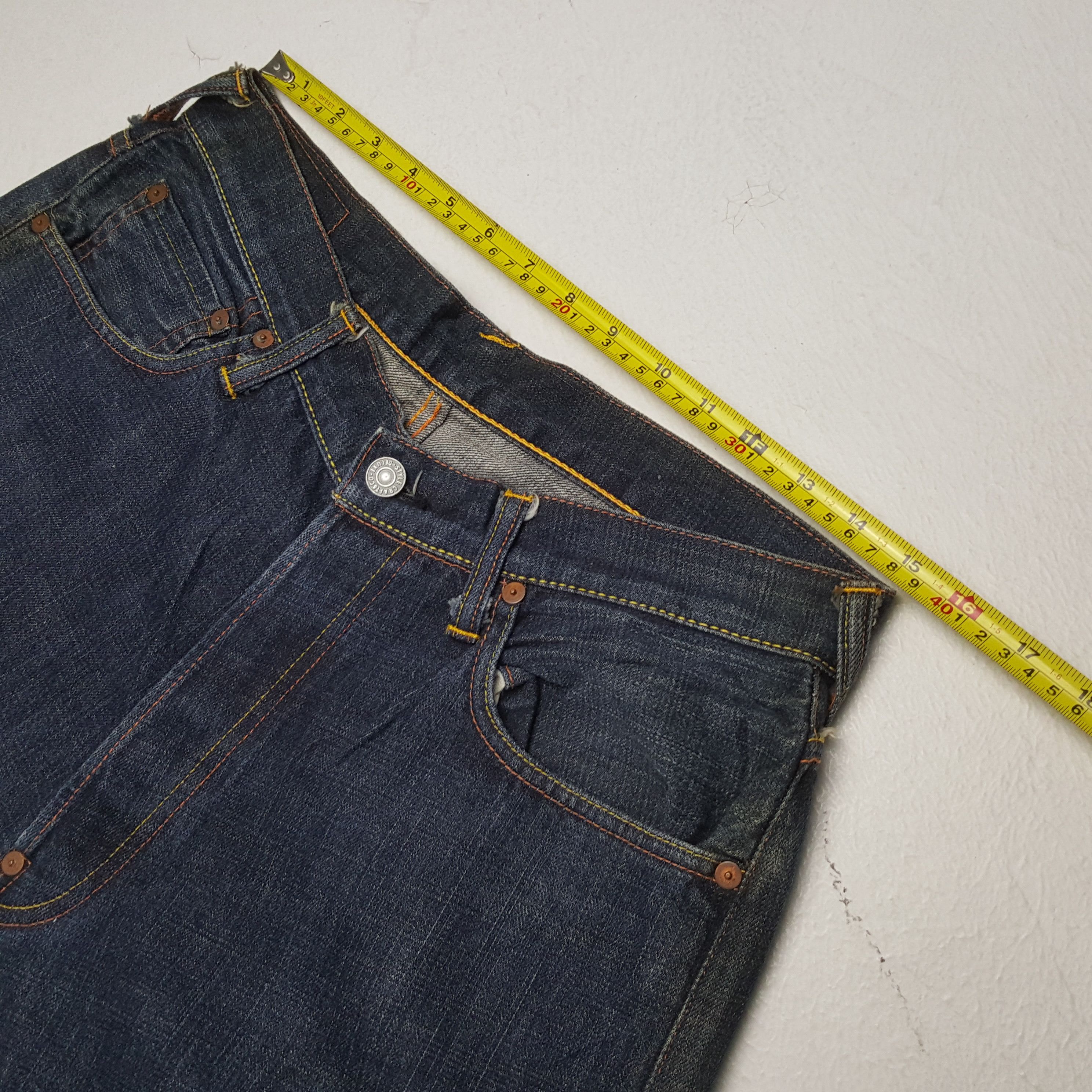 Evisu × Japanese Brand × Vintage Vintage EVISU Japanese Brand Daicock Rare Design Jeans Size US 31 - 7 Thumbnail