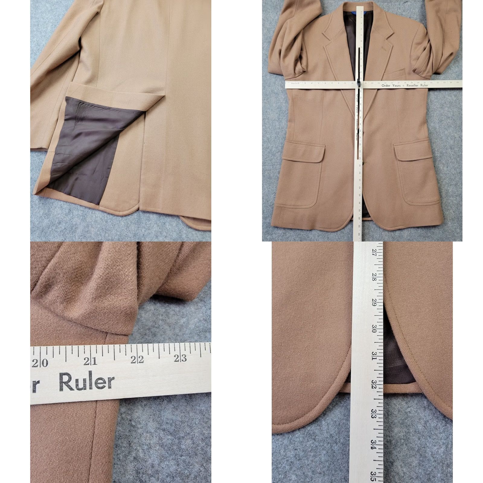 Pendleton Pendleton Blazer Mens 42 Long Brown 2 Button Vented Virgin Wool Classic Preppy Shirt Jacket Blazer Mens Size 42R - 9 Thumbnail