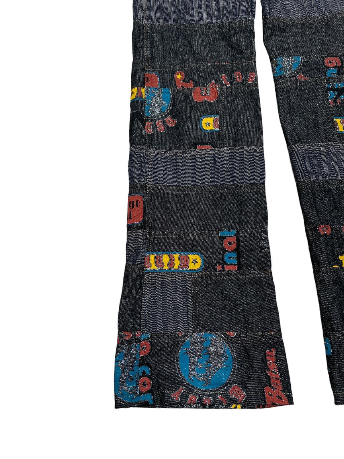 If Six Was Nine Rare Vintage Japanese Brand Ba-Tsu Hagi Flared Denim 1990s Size US 29 - 9 Thumbnail