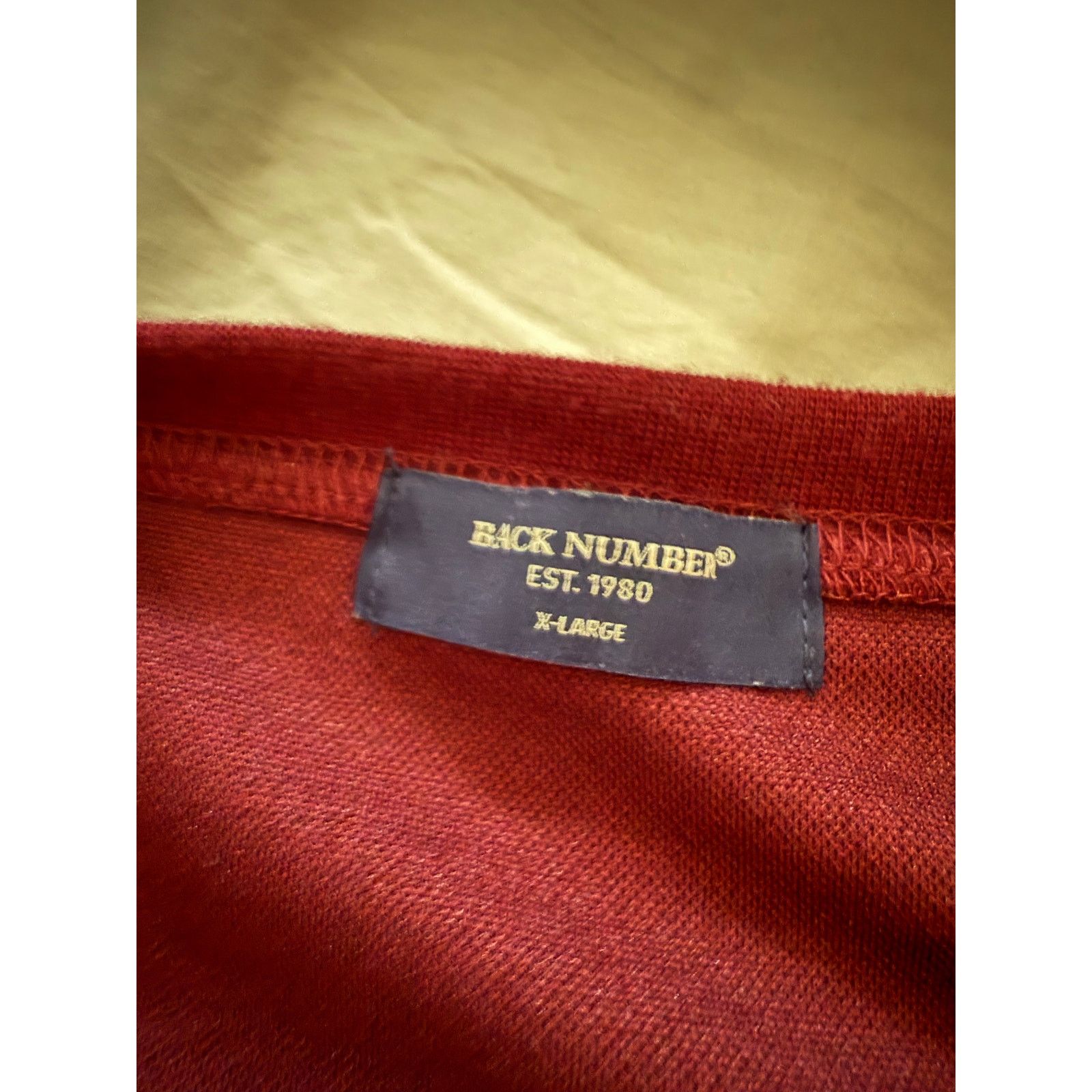Japanese Brand Back Number Japan Long Sleeve Boxy Crewneck XL Size US XL / EU 56 / 4 - 5 Thumbnail