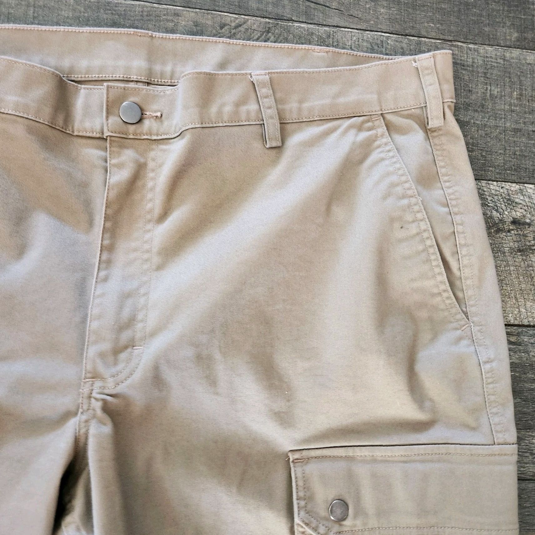 Vintage Duluth 40 Grit Cargo Pants Mens 44x30 Khaki Tan Workwear Cargo Regular Straight Mens Size US 44 / EU 60 - 6 Thumbnail
