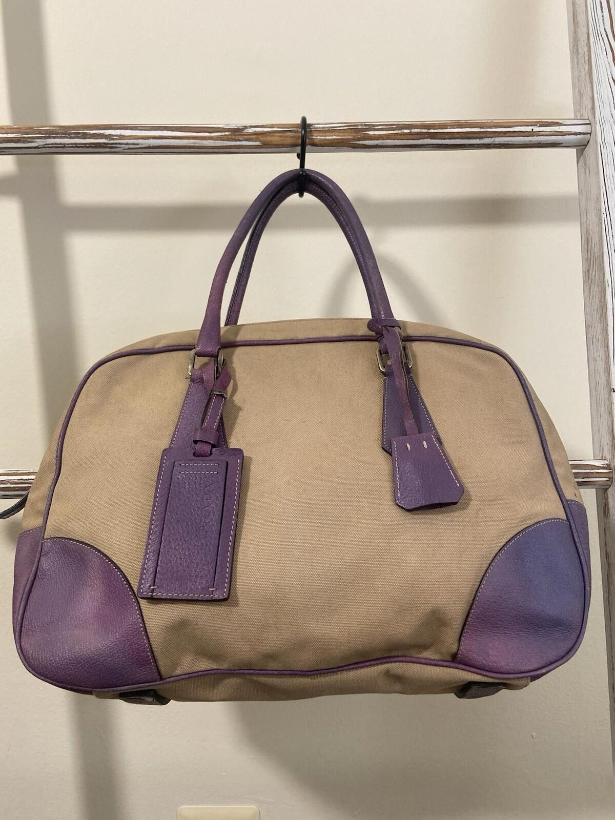 Prada Prada faded purple Cinghiale Canapa hand tote bag Size ONE SIZE - 1 Thumbnail