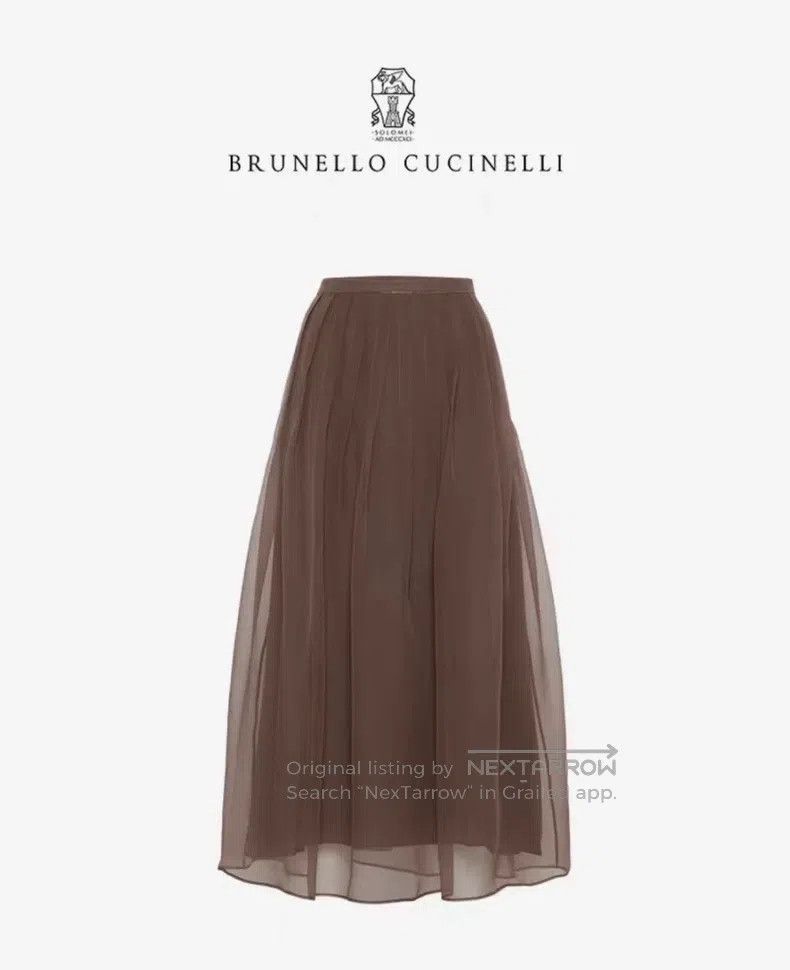 Brunello Cucinelli Brunello Cucinelli Classic Skirt, Nude Color Size 25" / US 0 / IT 36 - 5 Thumbnail