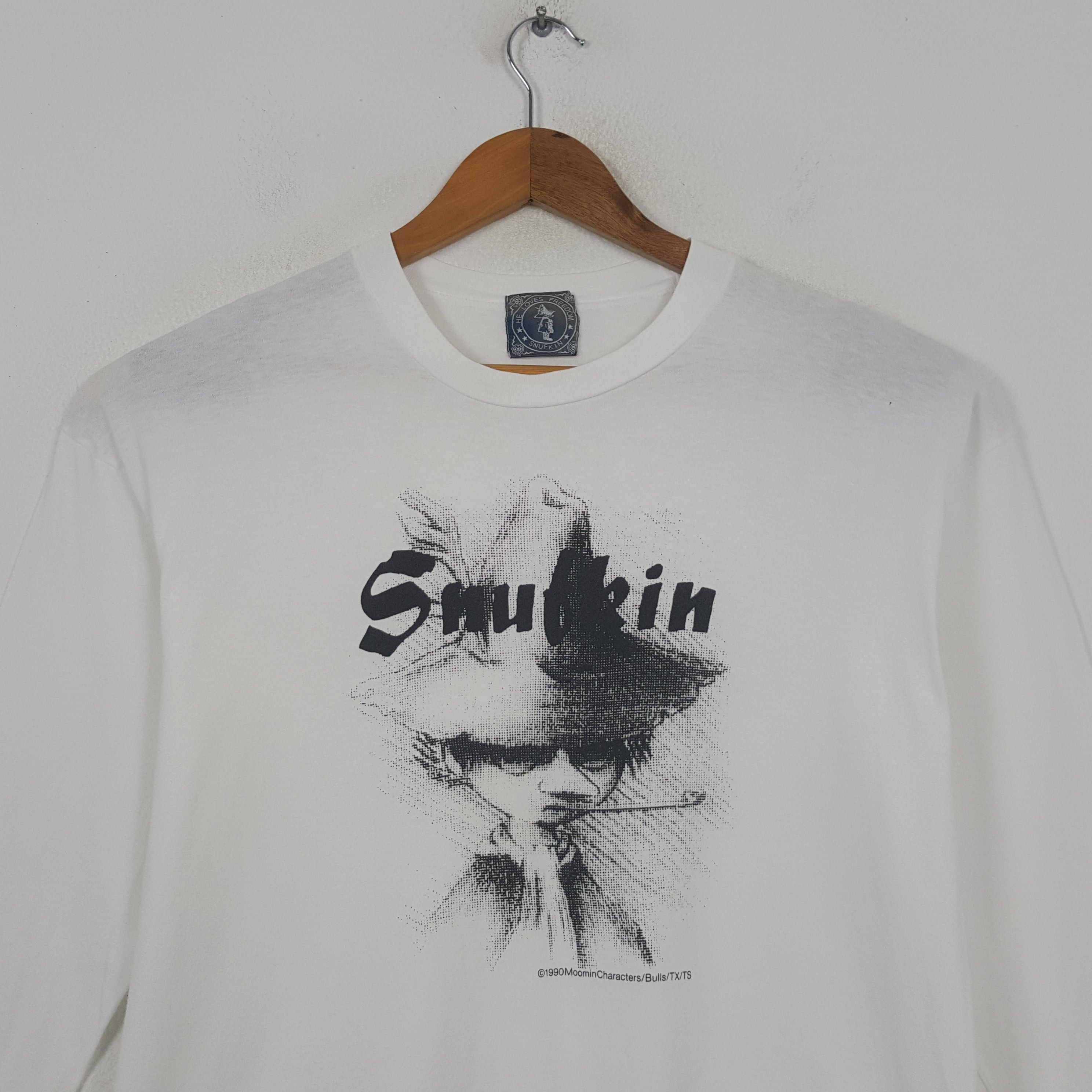Vintage Vintage Snufkin Character Moomin Books Series T-shirt RR3 Size US L / EU 52-54 / 3 - 2 Thumbnail