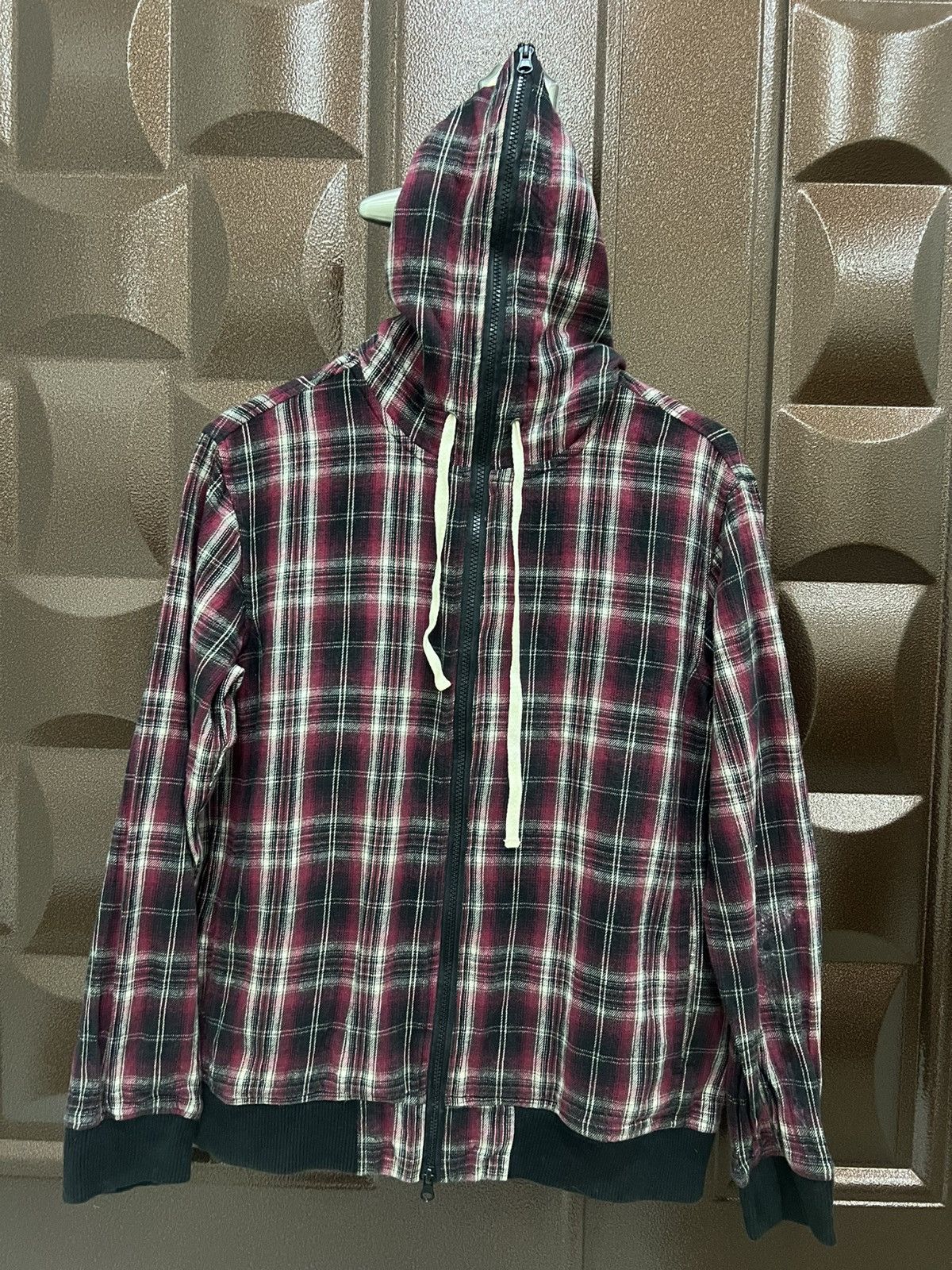 Japanese Brand Bicol Ricol Full Zipper Vintage Checkered Street Sweater Size US M / EU 48-50 / 2 - 10 Thumbnail