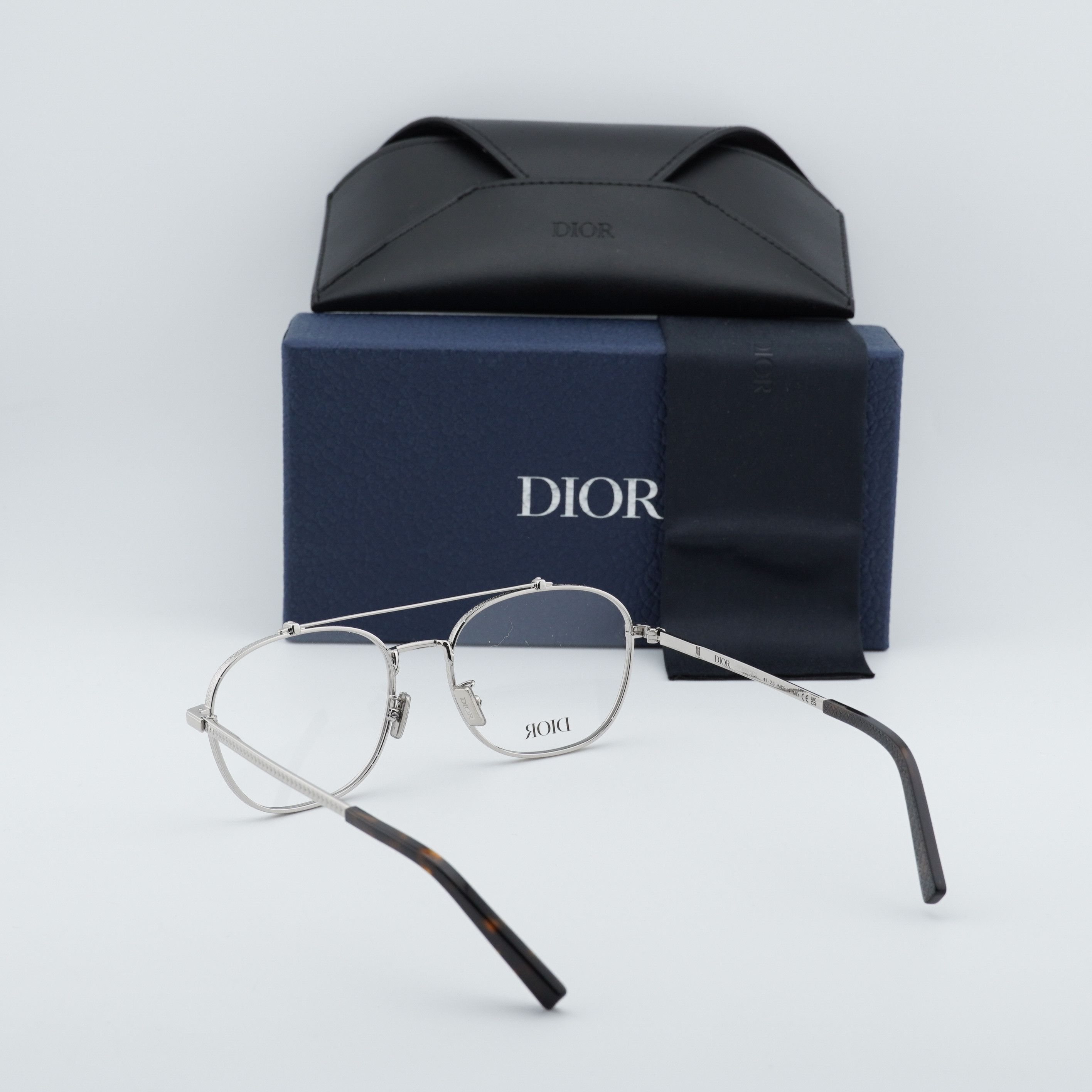 Dior Dior CD DIAMONDO R2U F200 Eyeglasses Silver 54mm Aviator Size ONE SIZE - 10 Thumbnail