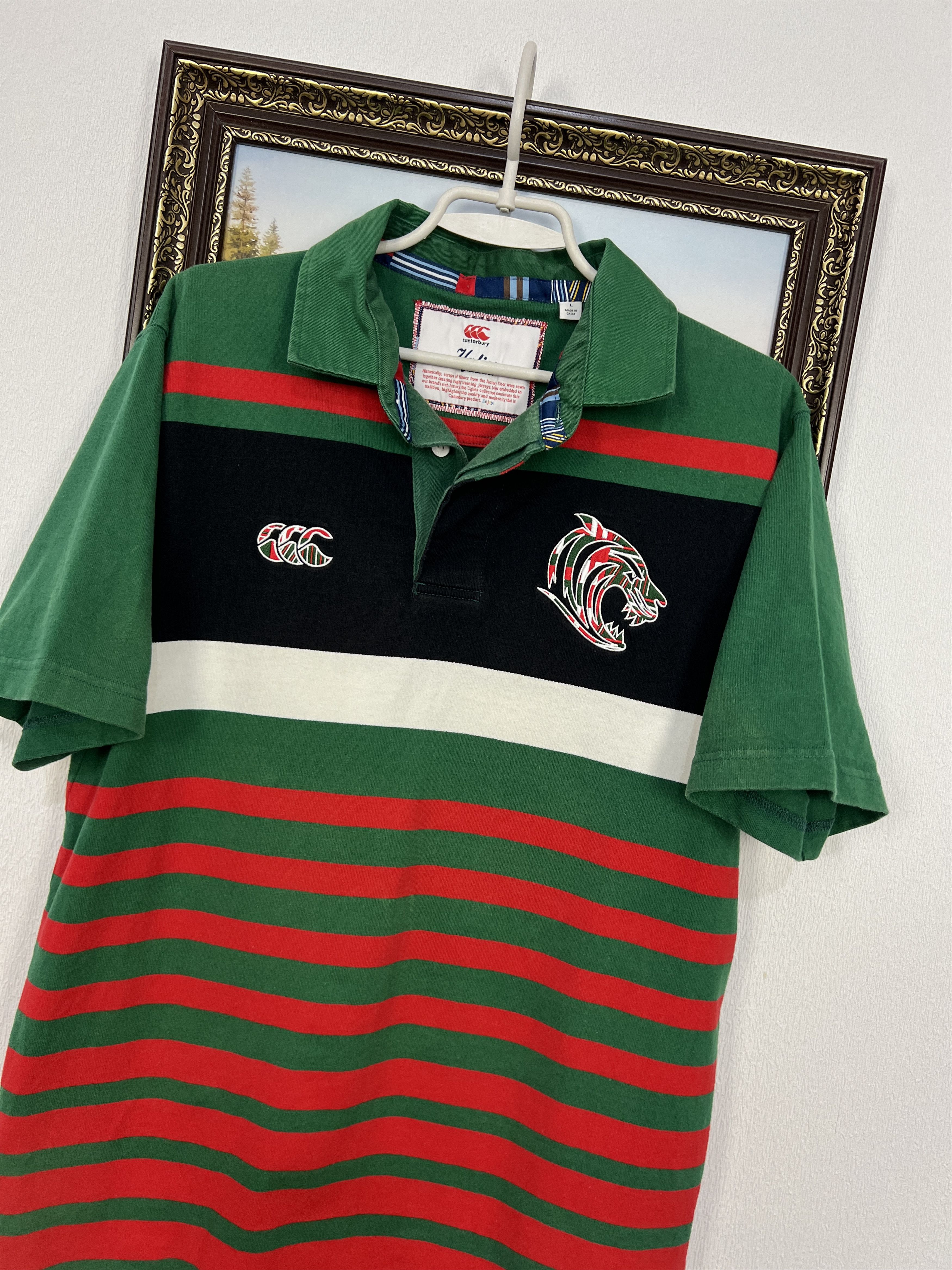 Canterbury of New Zealand Canterbury Leicester Tigers Rugby Union Jersey Mens Polo Size US L / EU 52-54 / 3 - 3 Thumbnail