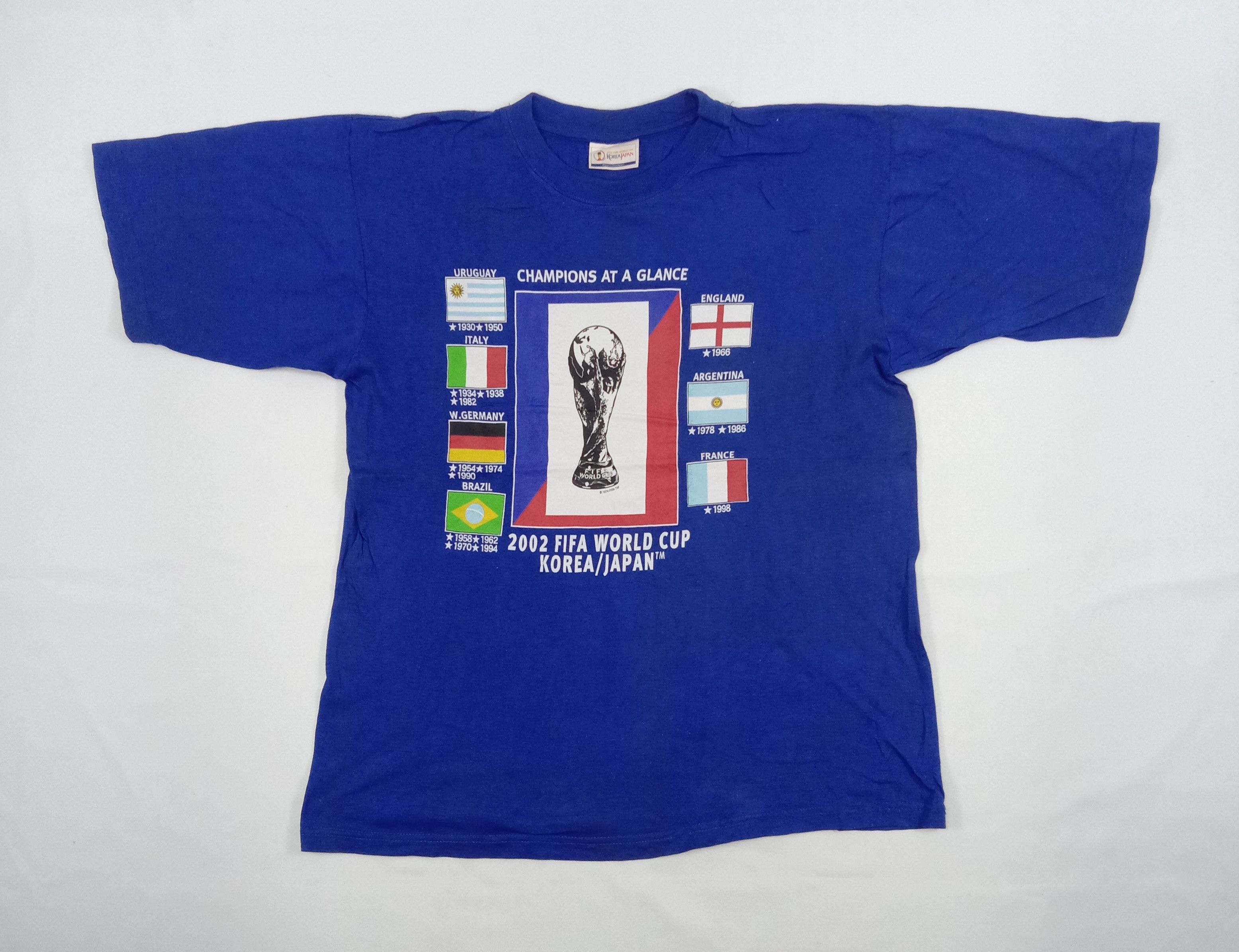 Vintage Vintage 2002 Fifa World Cup Korea Japan T Shirt Size US L / EU 52-54 / 3 - 1 Thumbnail