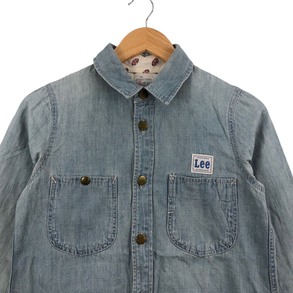 Japanese Brand × Lee Vintage LEE x Fredy & Gloster Jacket Union Made Indigo Woman Size US M / EU 48-50 / 2 - 2 Thumbnail