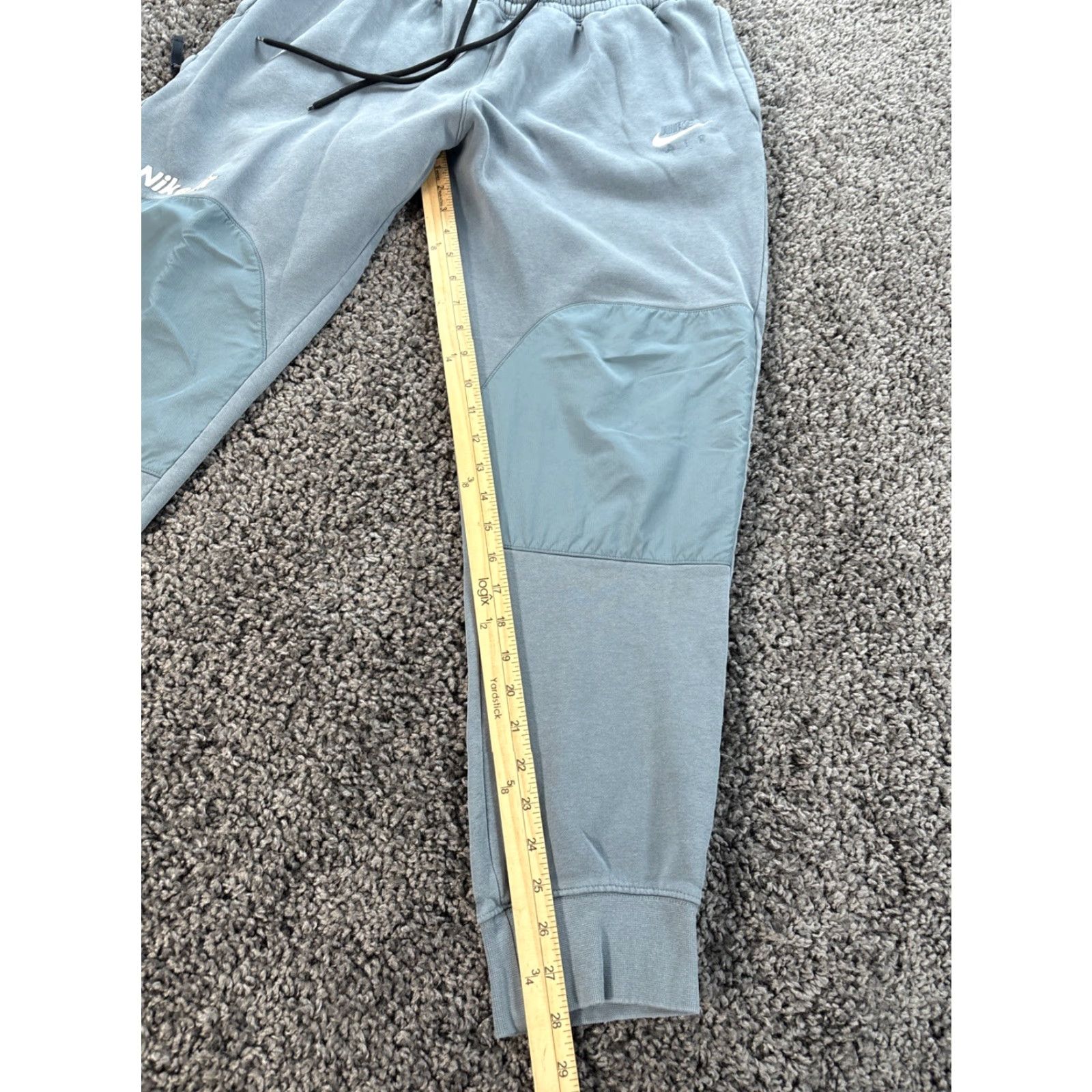 Nike Nike Tech Woven Pants L Mens Blue Tapered Jogger Drawstring Athletic Size US 33 - 2 Thumbnail