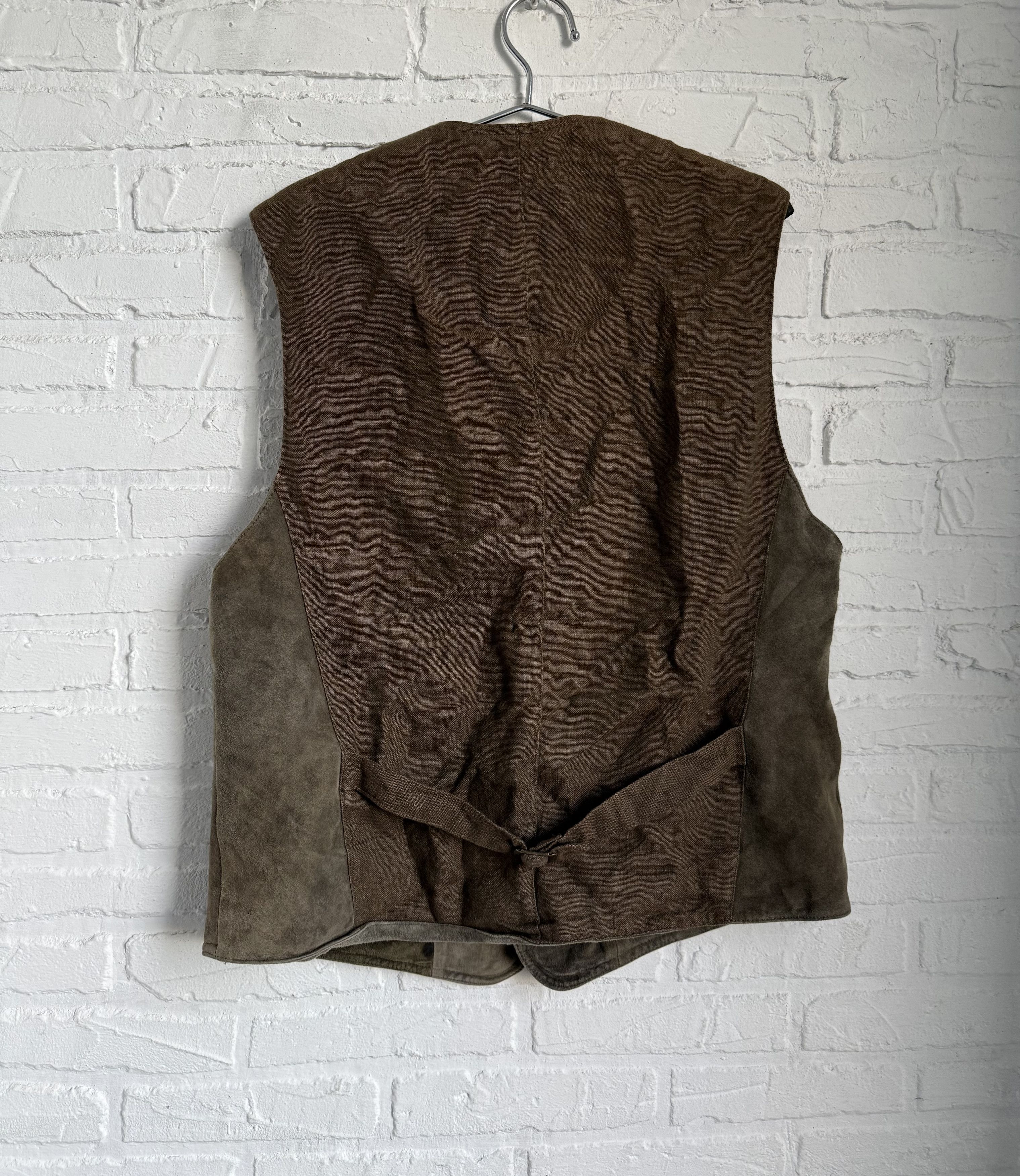 Other Lodenfrey munchen traditional leather linen vest Size US L / EU 52-54 / 3 - 5 Thumbnail