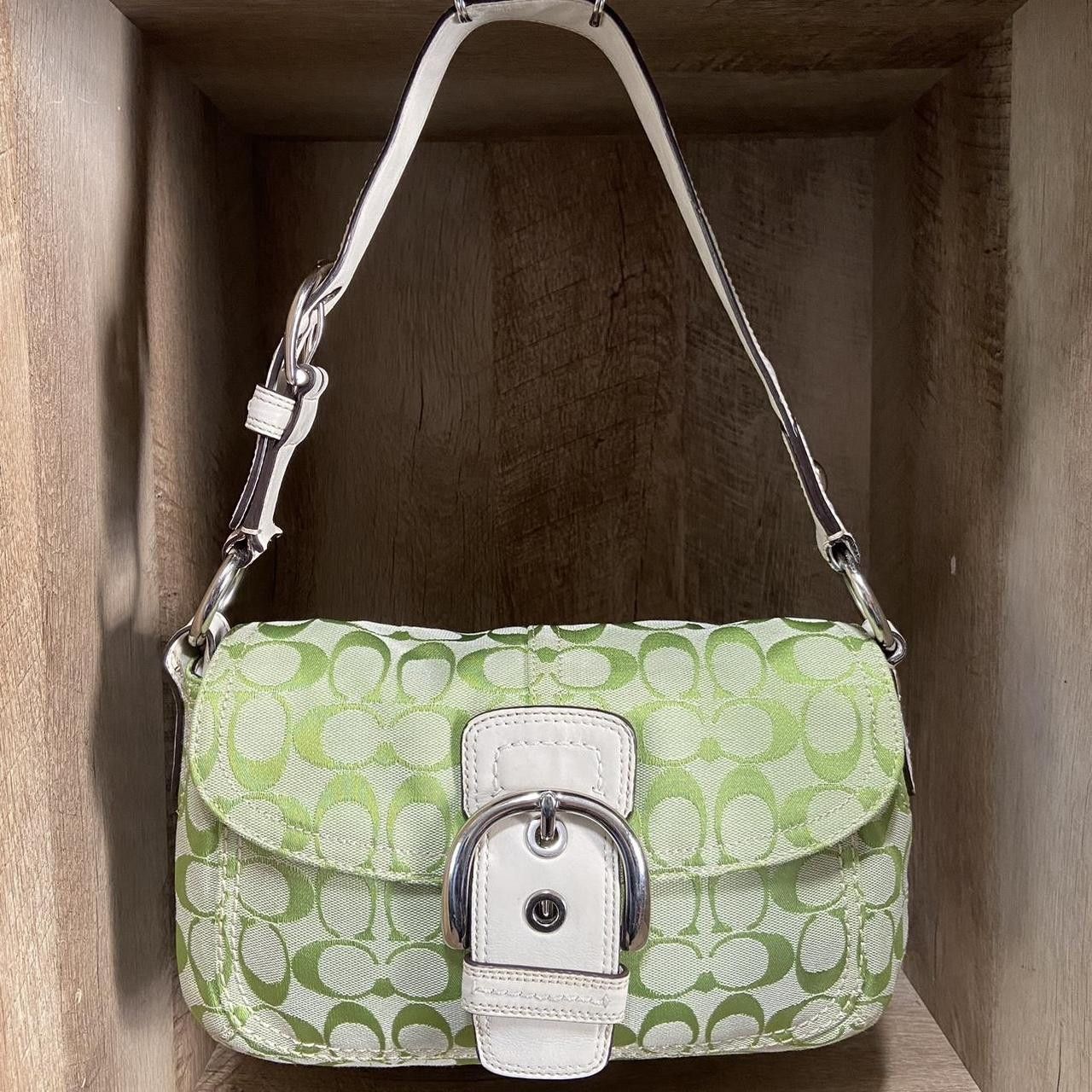 Coach Vintage Coach Shoulder Bag Green Leather Soho Buckle Grailed
