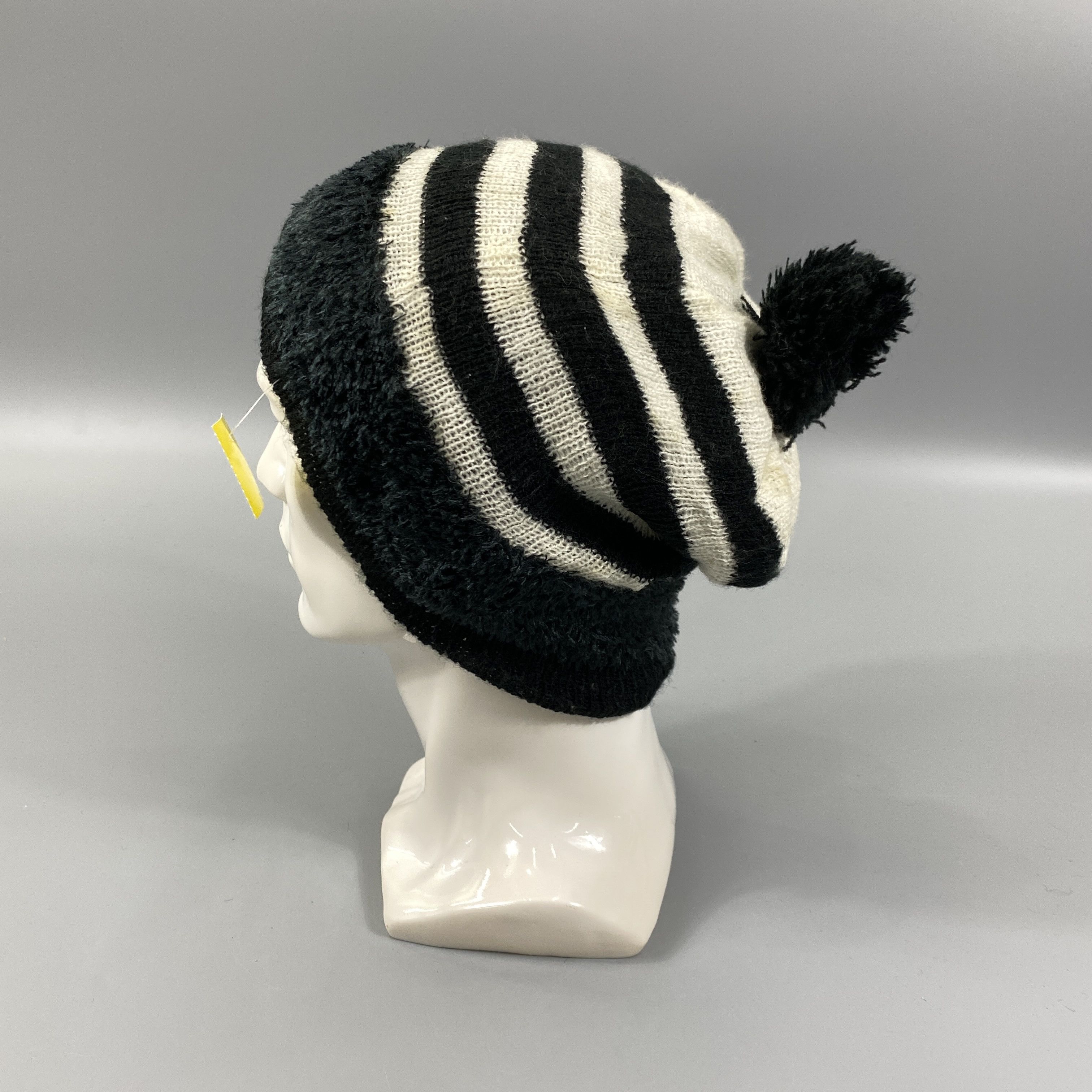 Japanese Brand Striped Snow Cap Beanie Hats -BN1089 Size ONE SIZE - 1 Thumbnail