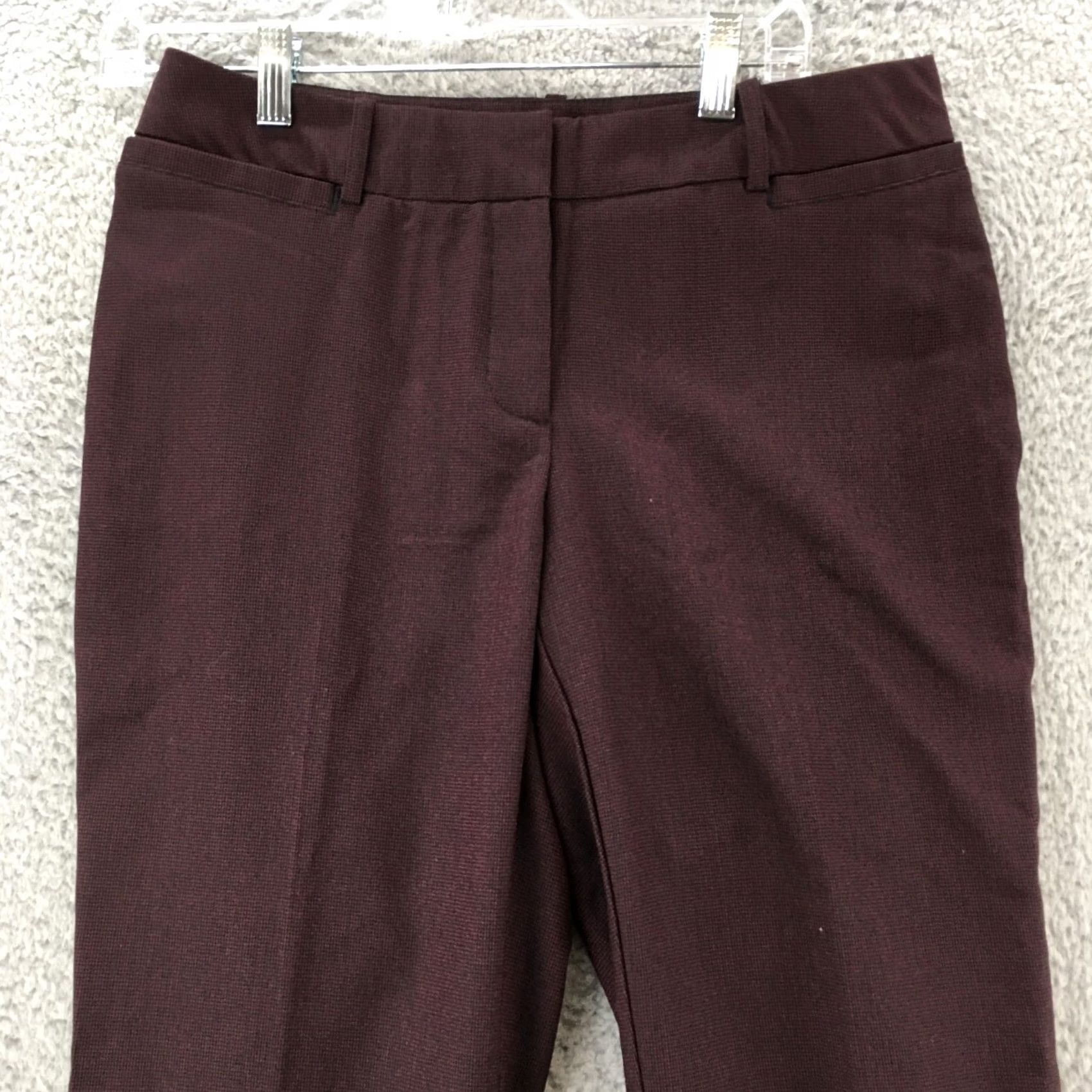 Worthington Worthington Curvy Fit Wide-Leg Trouser Dress Pants Womens 6S Purple Zip Fly NEW Shirt Pants Womens Purple 6 Wide Leg Inseam 30.5in Size 28" / US 6 / IT 42 - 2 Thumbnail