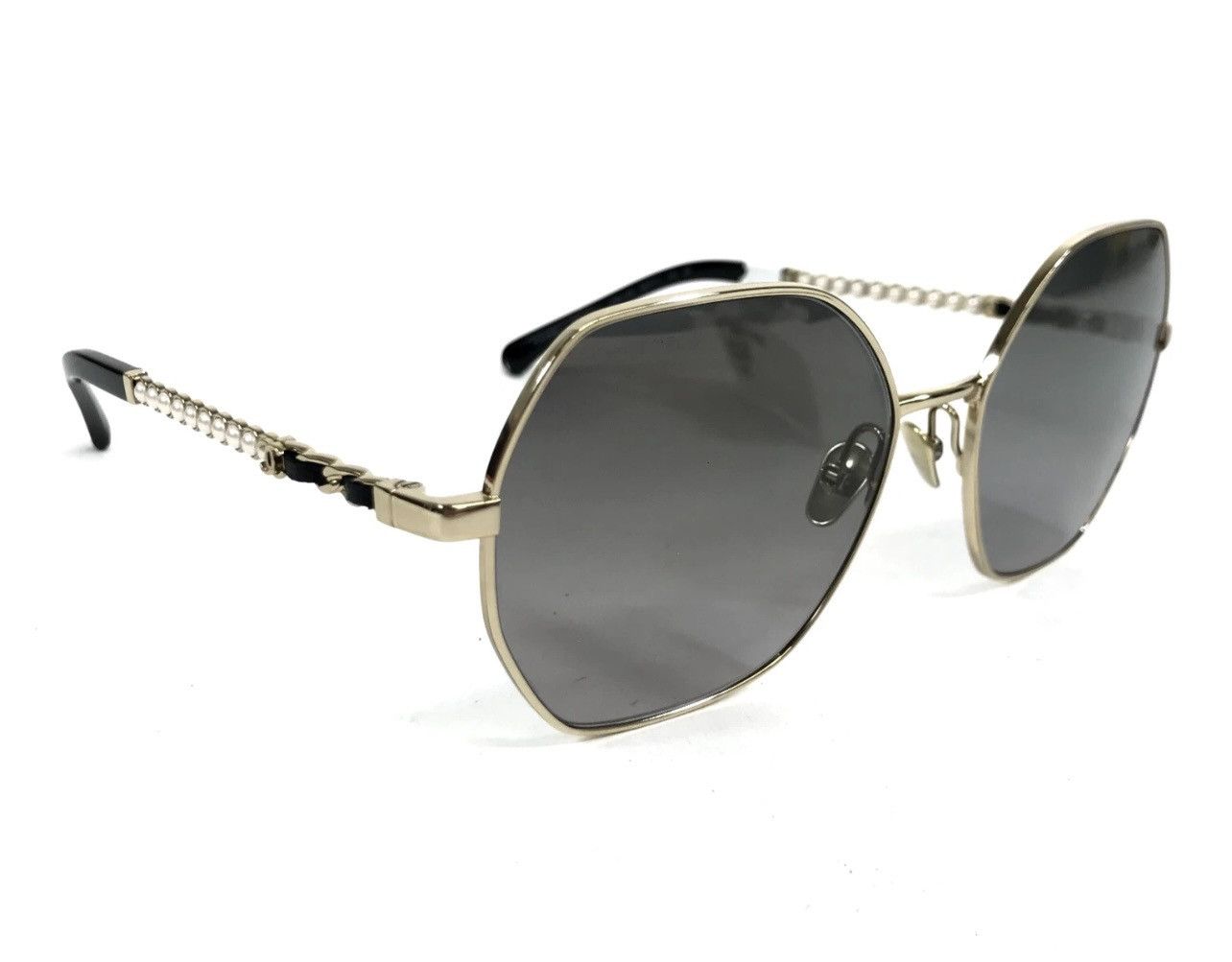 Chanel Bnib Chanel Square Sunglasses CH4281QH braided leather pearl Size ONE SIZE - 3 Thumbnail