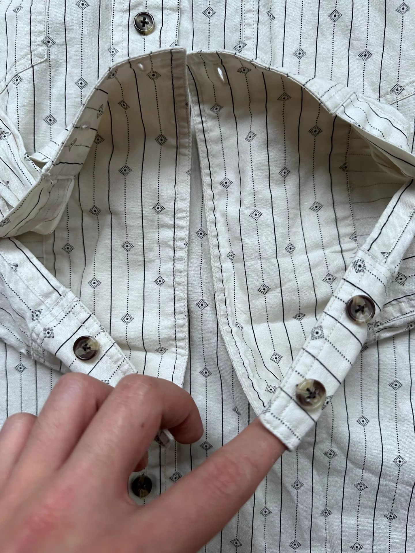 RRL Ralph Lauren rrl Vintage Western Print Striped Shirt L Size US L / EU 52-54 / 3 - 6 Thumbnail