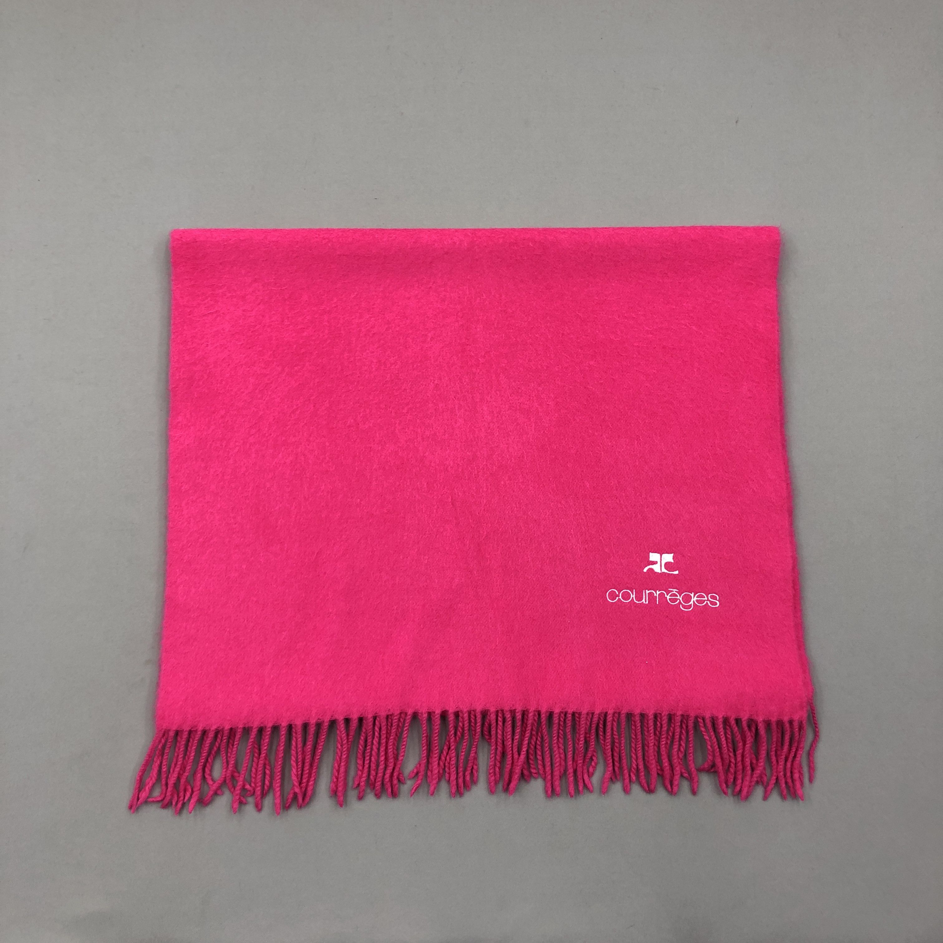 Courreges Vintage Courreges Scarf Muffler Wool Cashmere Scarves Size ONE SIZE - 3 Thumbnail