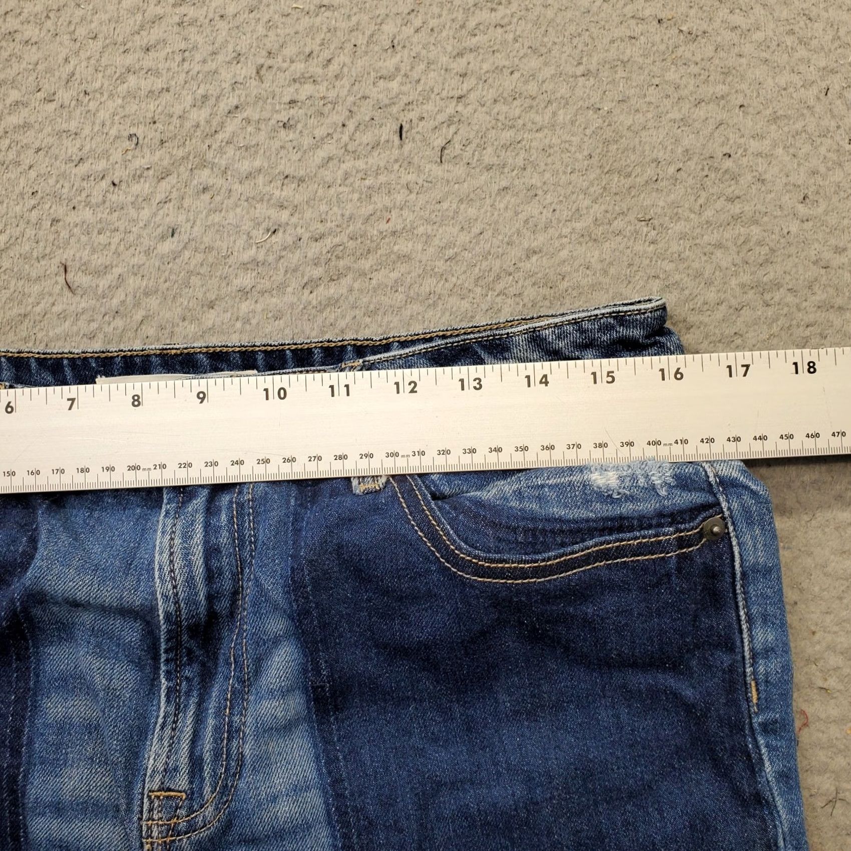 Vintage Hidden Jeans Womens 30 Blue Denim Medium Wash Straight Leg Distressed Raw Hem Jeans - Womens Size 30 Blue Denim Straight Leg Distressed Size 30" / US 8 / IT 44 - 6 Thumbnail