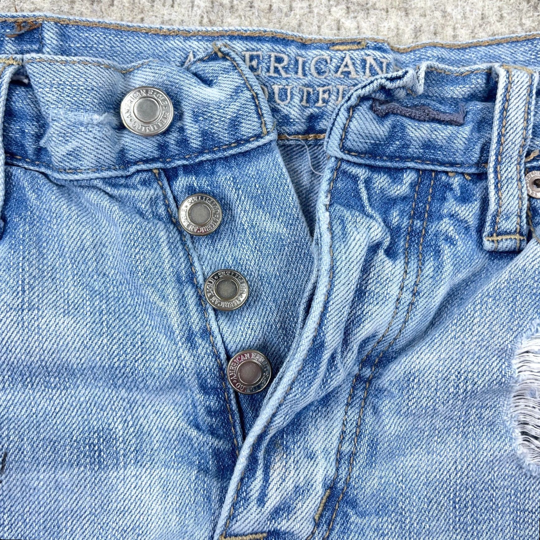 American Eagle Outfitters American Eagle Outfitters Shirts Women Vintage High Rise Button Fly School Drawing Art Modern Classic Size XS / US 0-2 / IT 36-38 - 4 Thumbnail