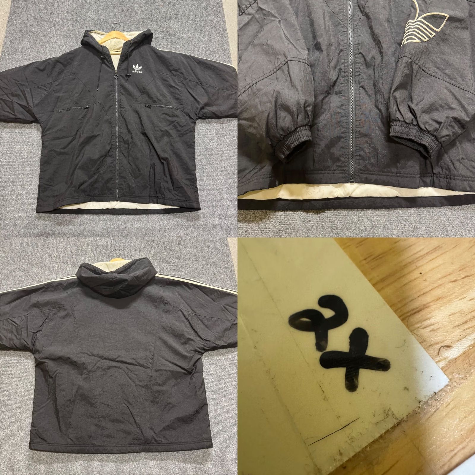 Adidas VTG Adidas Nylon Puffer Jacket Men's 2XL Black Whitr Stained 90s Embroidered Shirt Mens 2XL Black Whitr Stained 90s Embroidered Size US XXL / EU 58 / 5 - 8 Thumbnail