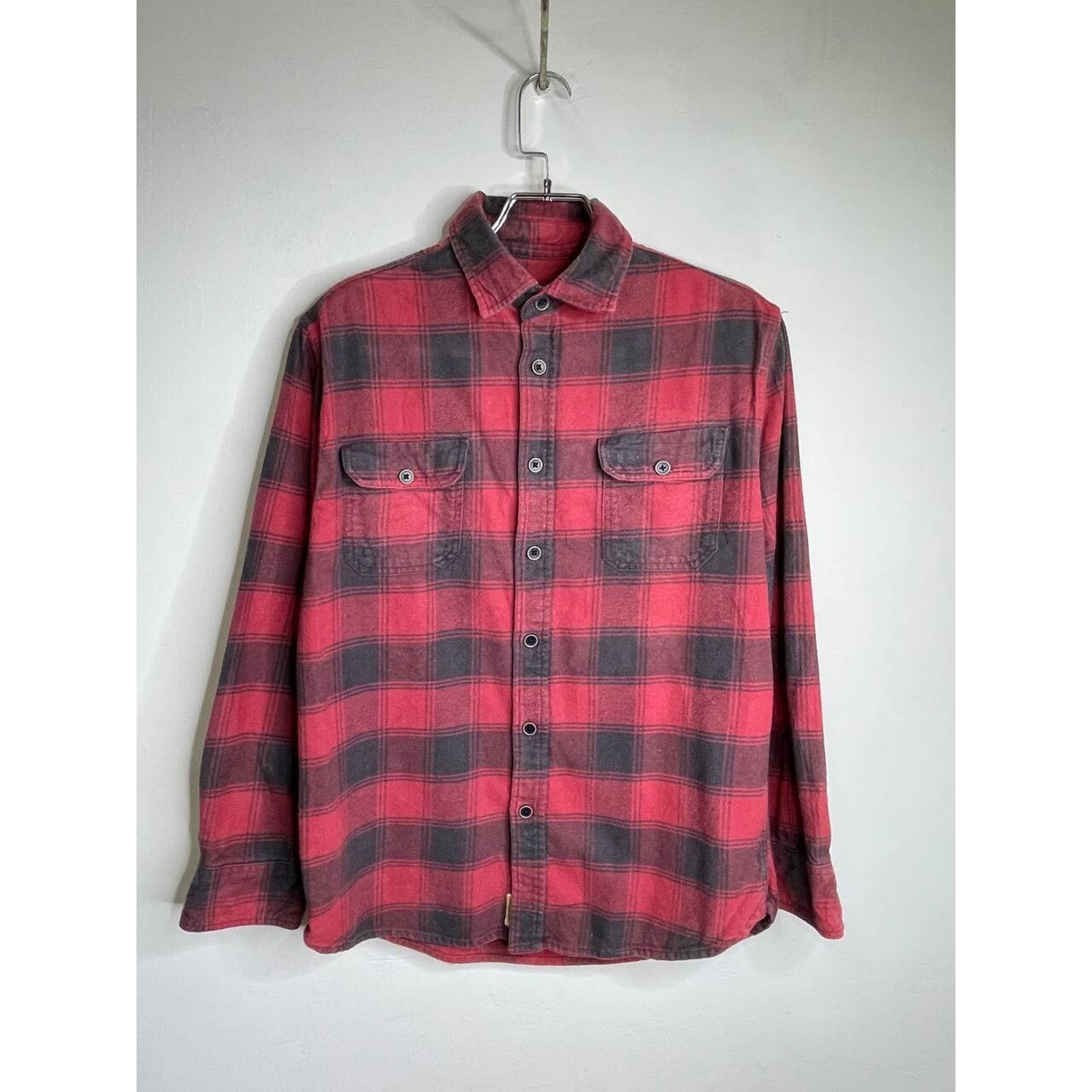 JACHS NY Vintage Flannel Shirt Red Black Plaid Button Up M Size US M / EU 48-50 / 2 - 1 Thumbnail