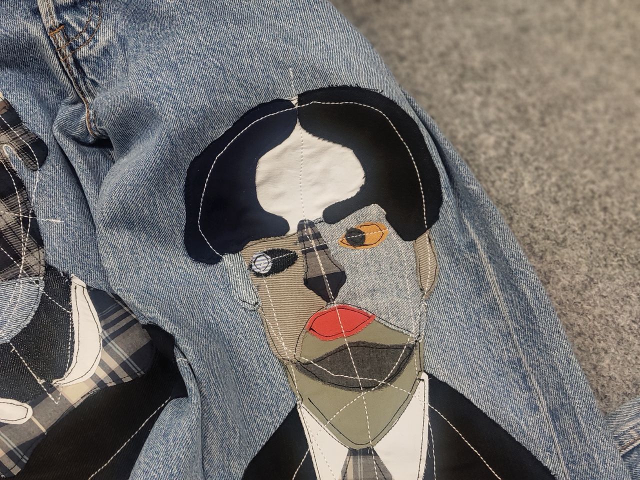 Levi's Vintage 90's Levis 501 Sashiko Patchwork Face Jeans watanabe Size US 33 - 16 Thumbnail